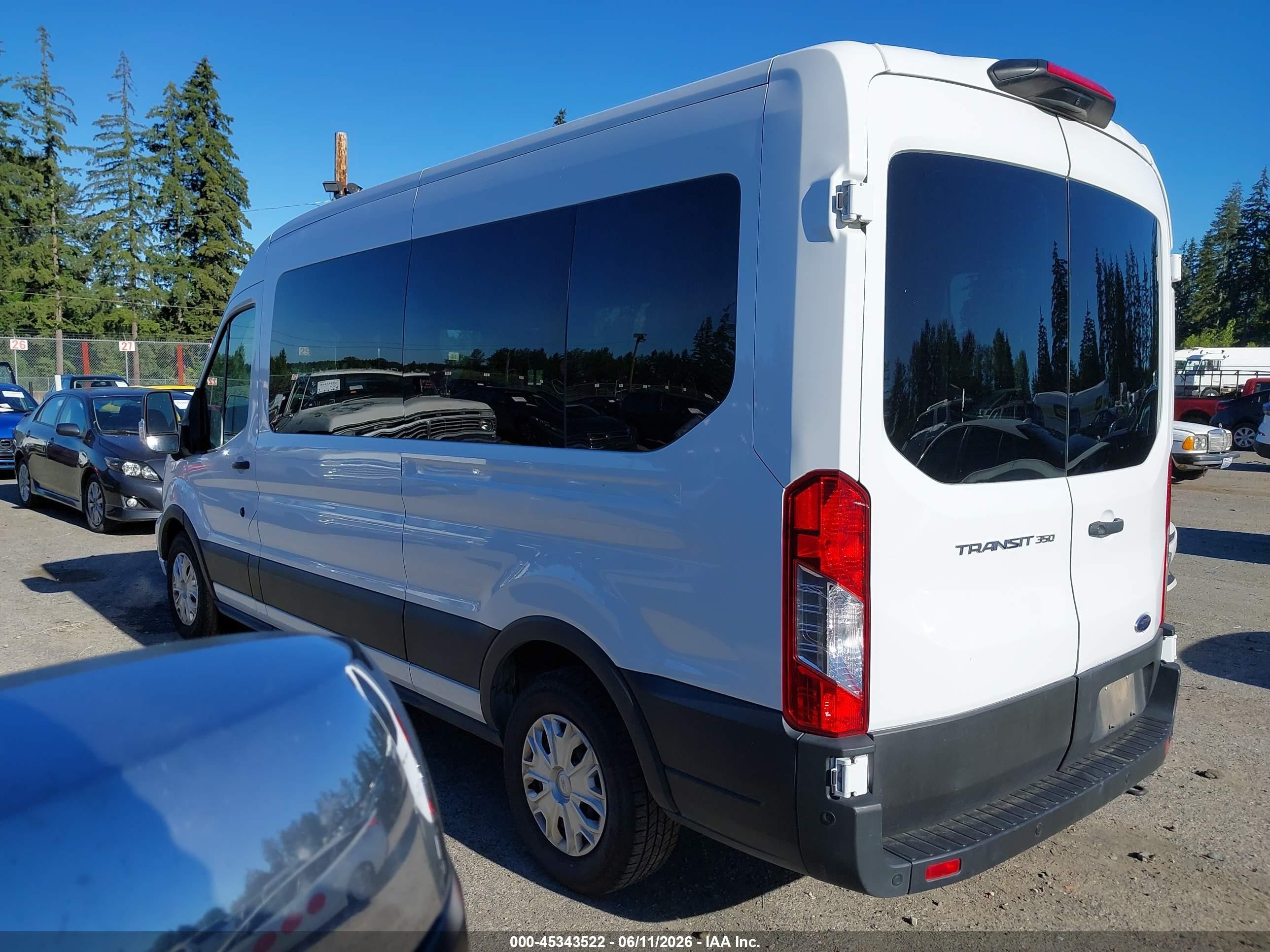2023 Ford Transit-350 Passenger Van Xlt White vin: 1FBAX2C83PKB36185