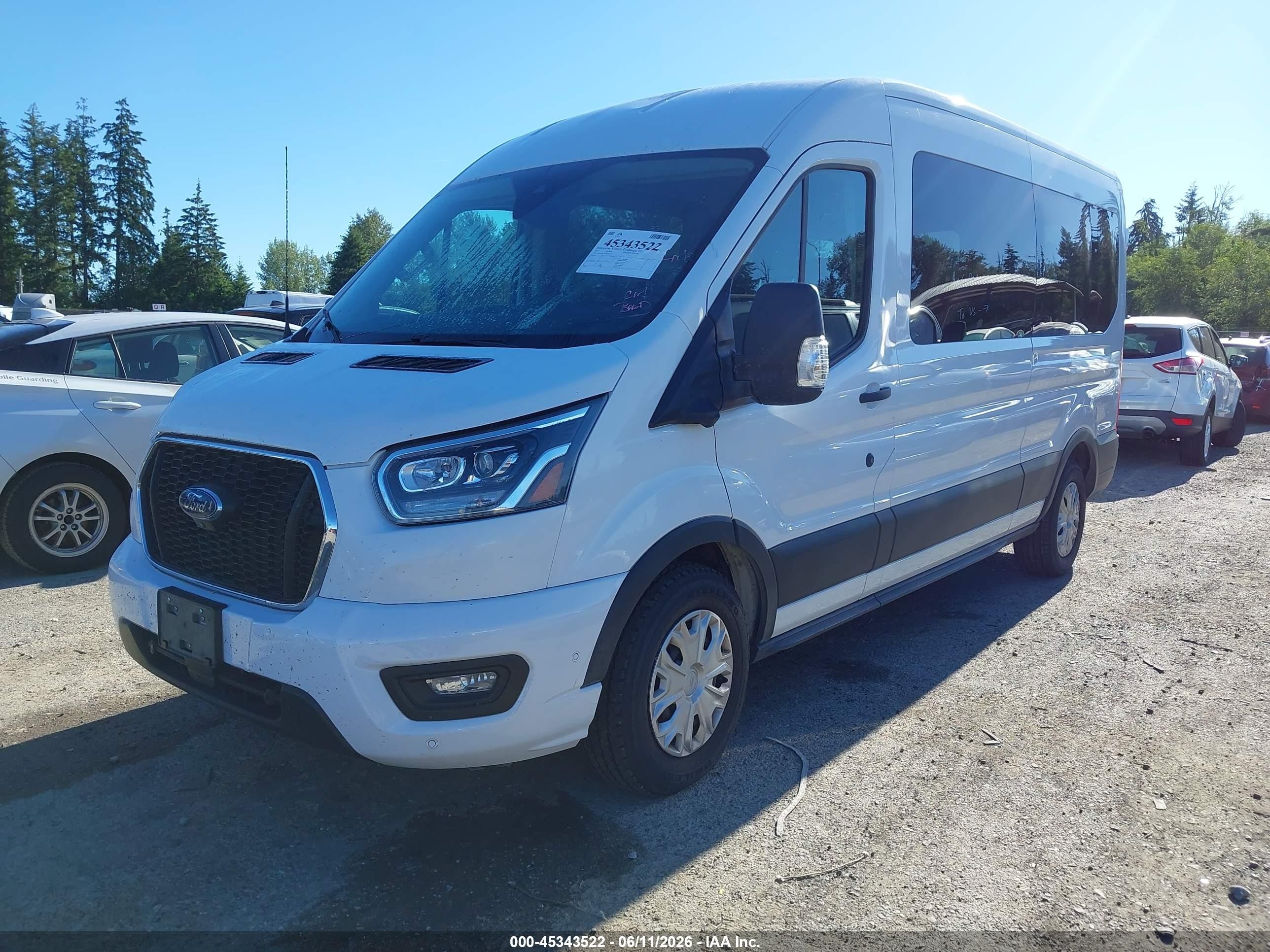 2023 Ford Transit-350 Passenger Van Xlt White vin: 1FBAX2C83PKB36185