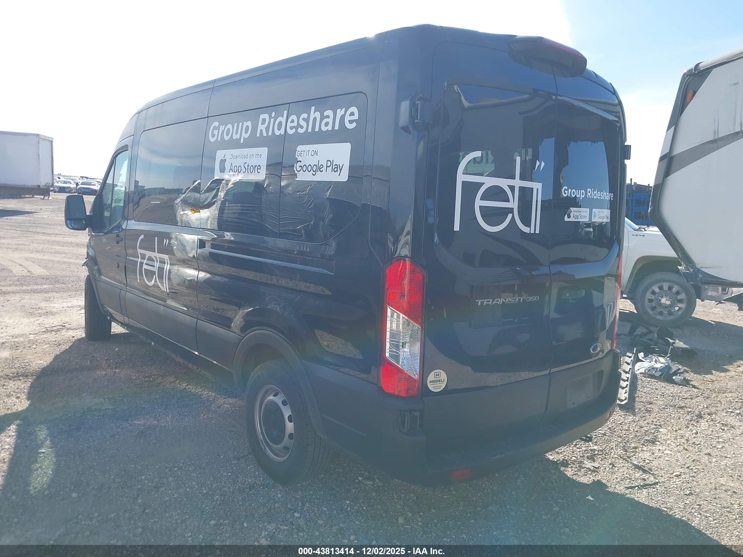 2024 Ford Van Black vin: 1FBAX2C84PKB96265