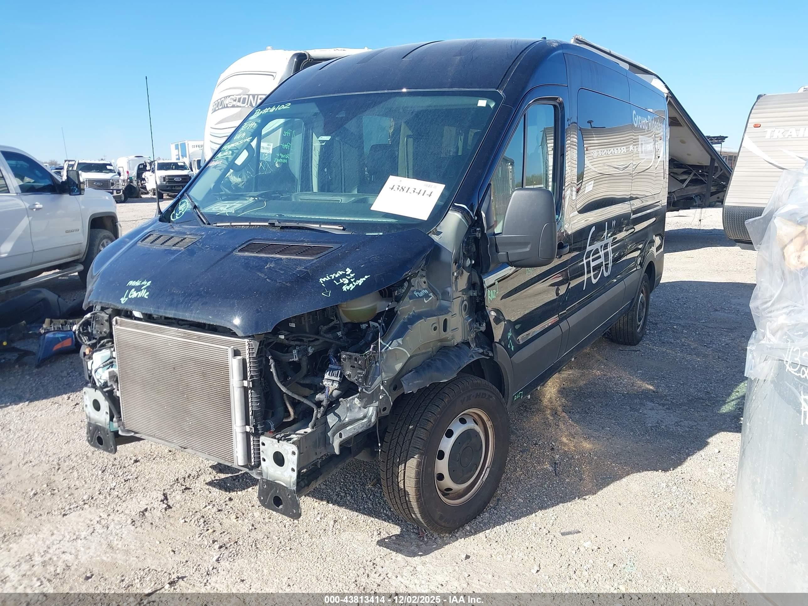 2024 Ford Van Black vin: 1FBAX2C84PKB96265