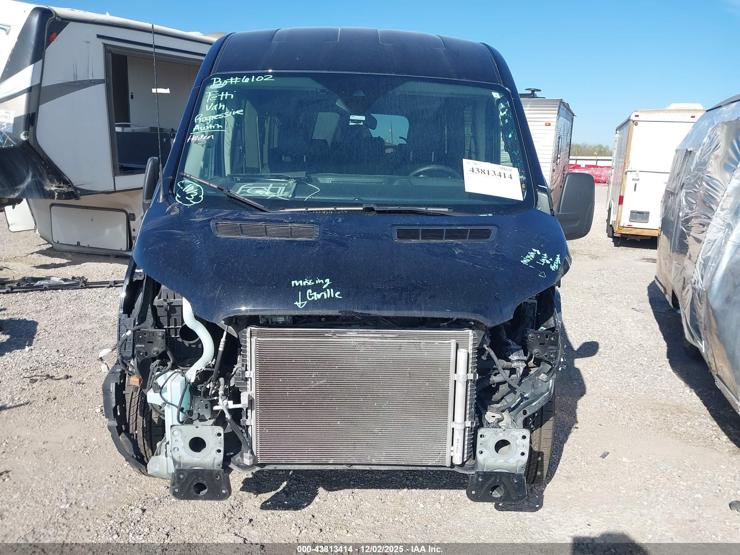 2024 Ford Van Black vin: 1FBAX2C84PKB96265