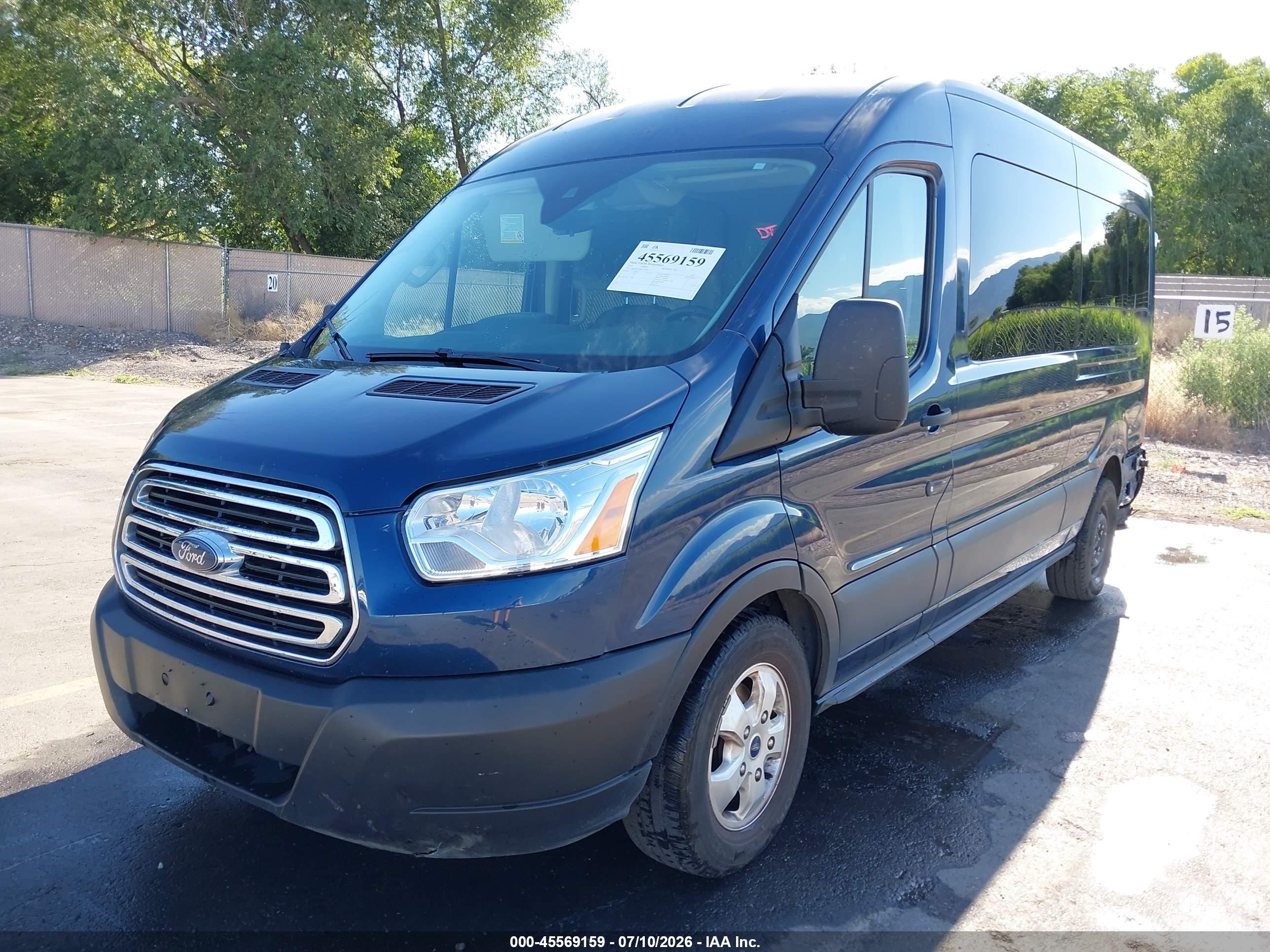 2019 Ford Transit-350 Xl/xlt Dark Blue vin: 1FBAX2CG0KKA98902