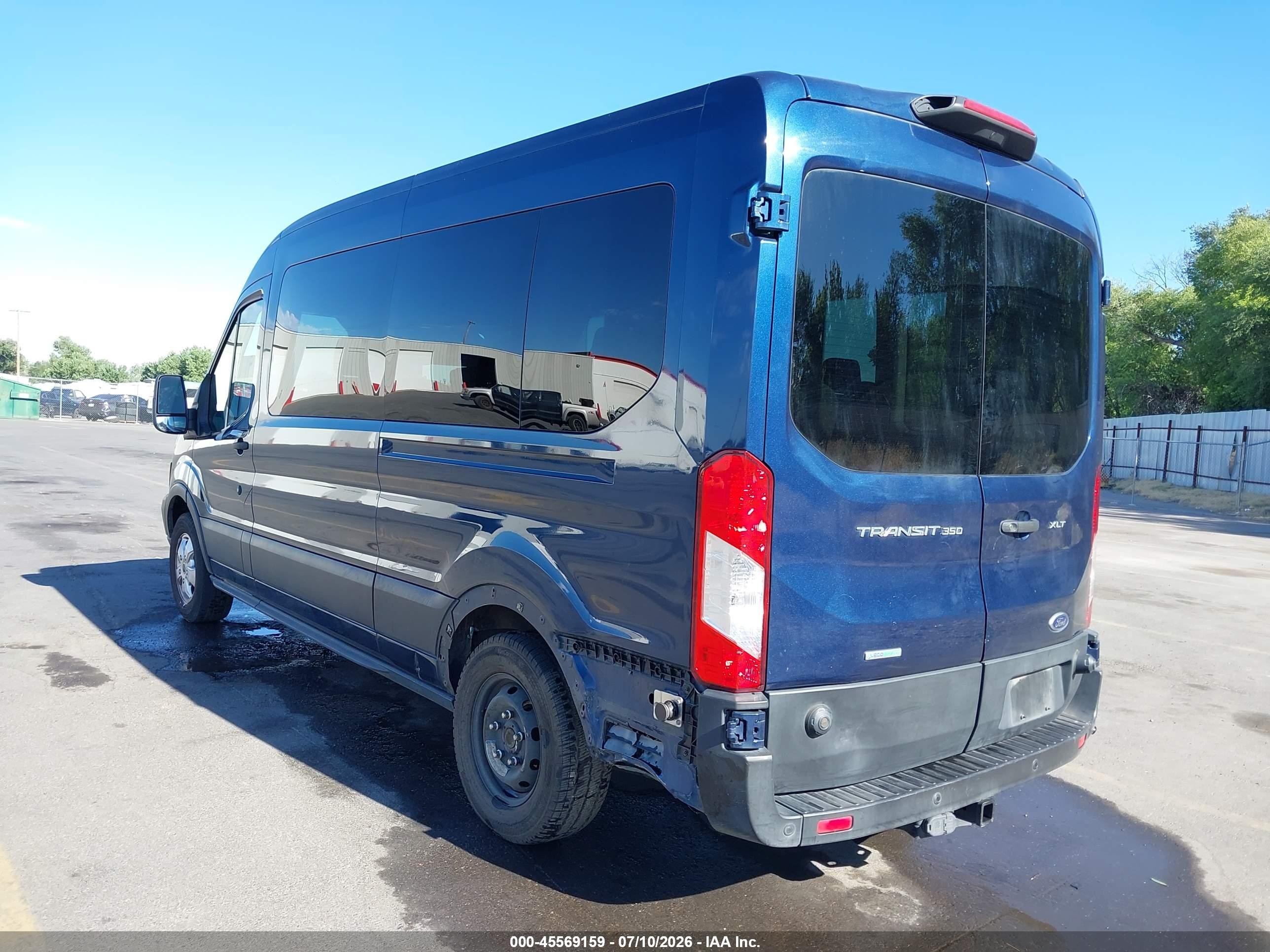 2019 Ford Transit-350 Xl/xlt Dark Blue vin: 1FBAX2CG0KKA98902