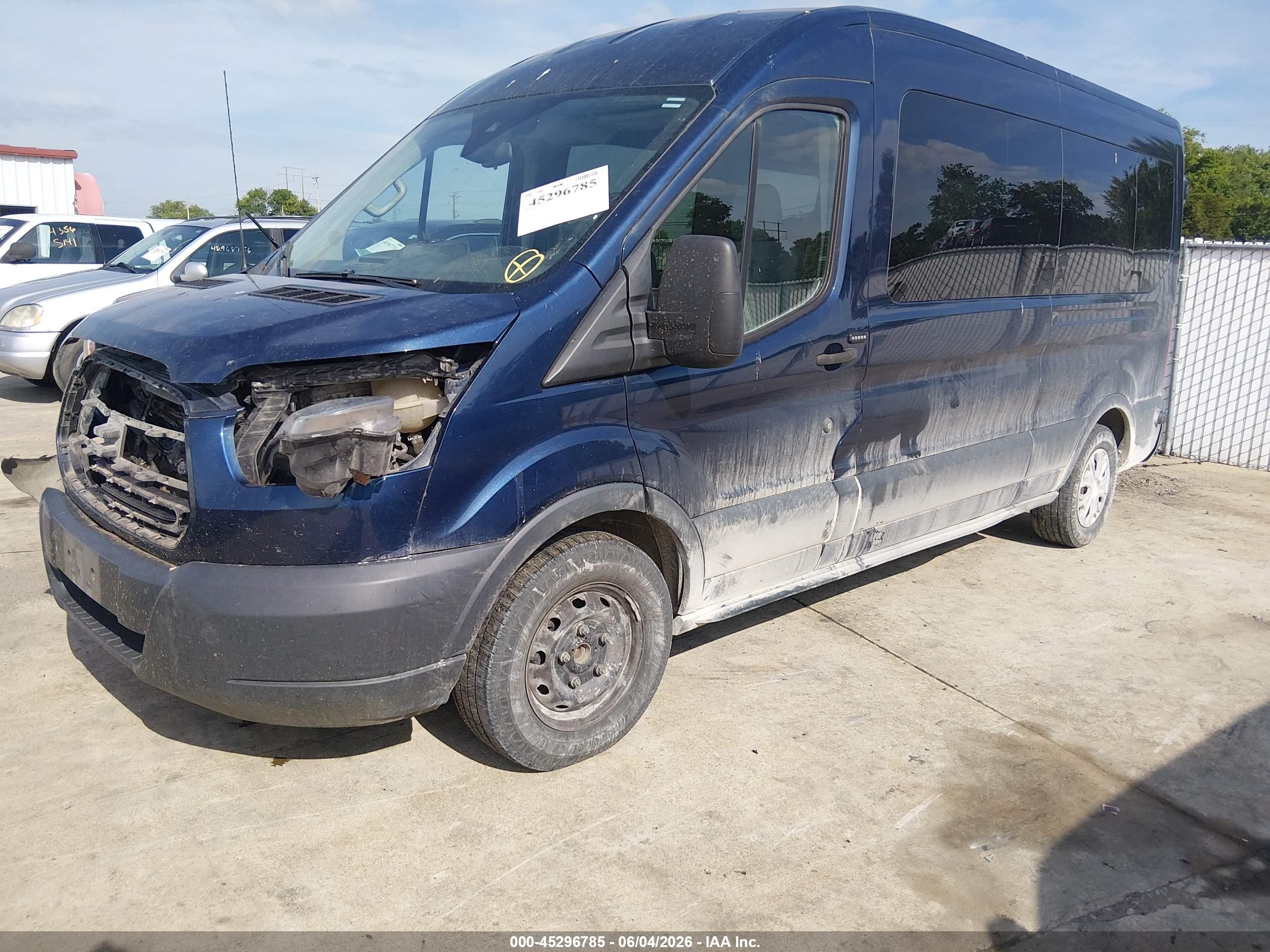 2015 Ford Transit-350 Xlt Blue vin: 1FBAX2CG1FKA69639