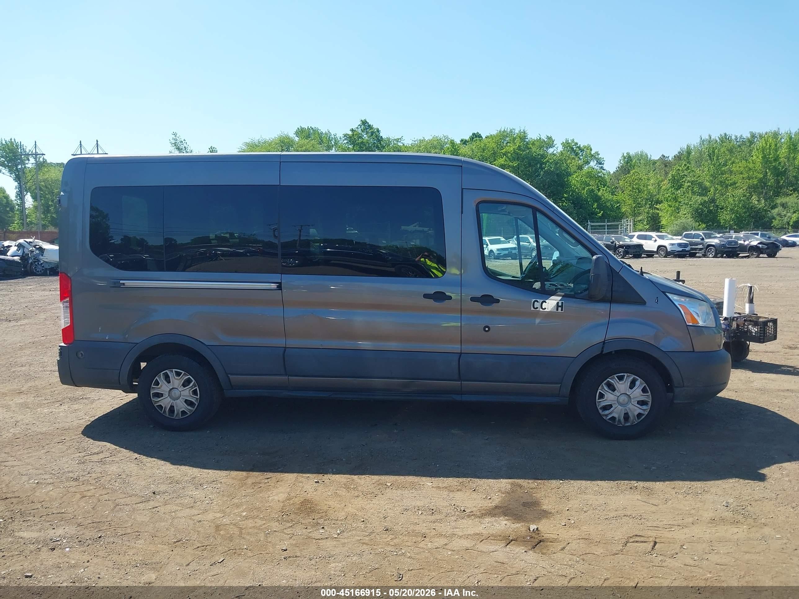 2015 Ford Transit-350 Xlt Gray vin: 1FBAX2CG5FKA24011