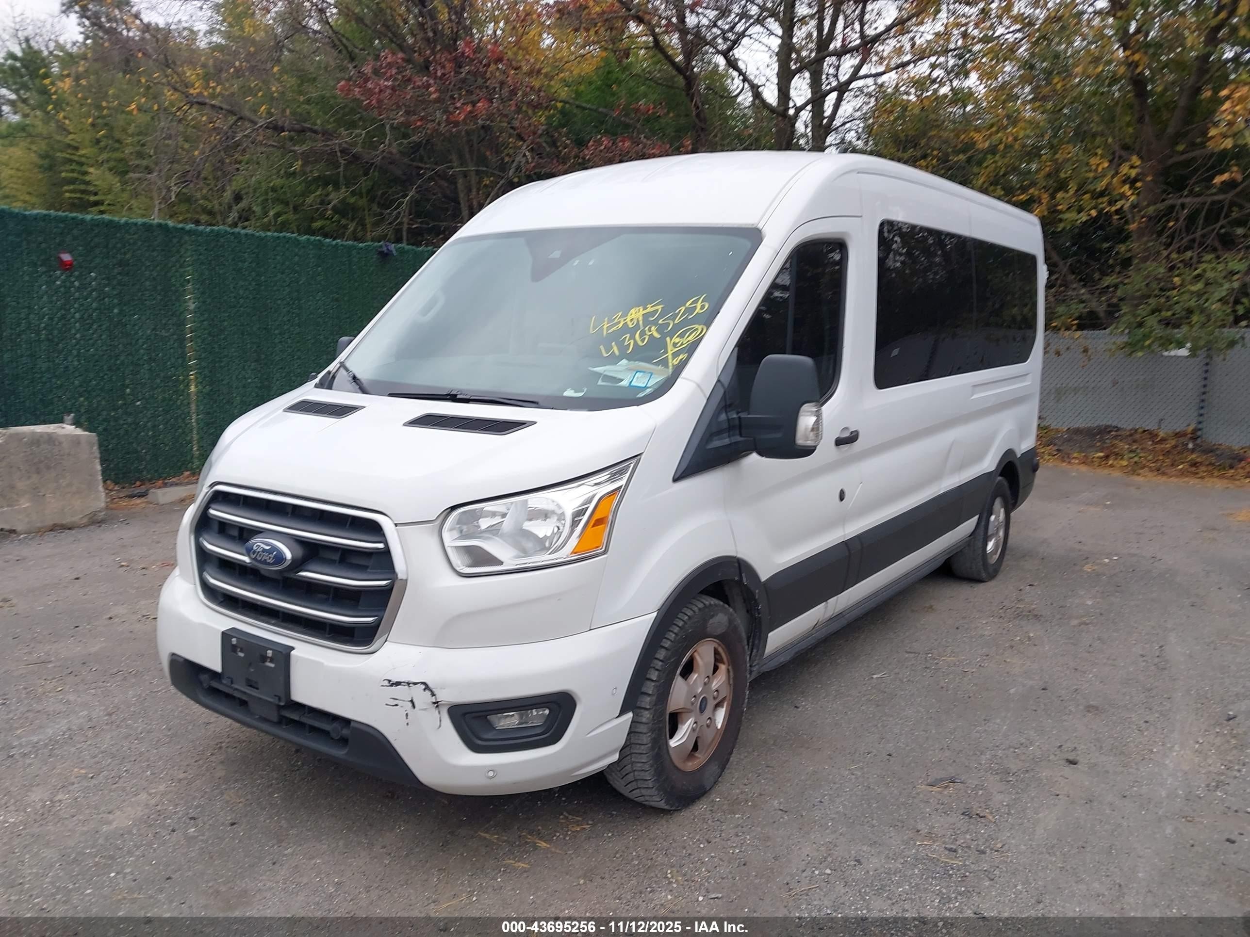 2020 Ford Transit-350 Passenger Van Xlt White vin: 1FBAX2CG9LKA54558