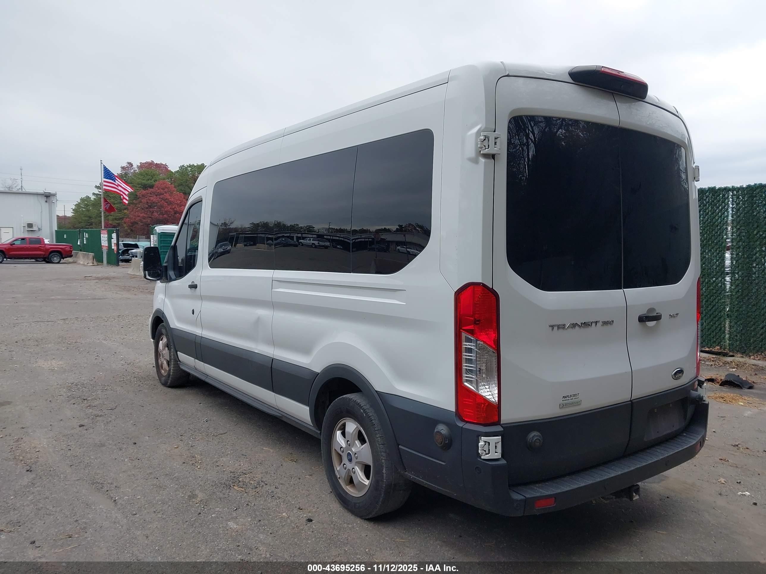 2020 Ford Transit-350 Passenger Van Xlt White vin: 1FBAX2CG9LKA54558