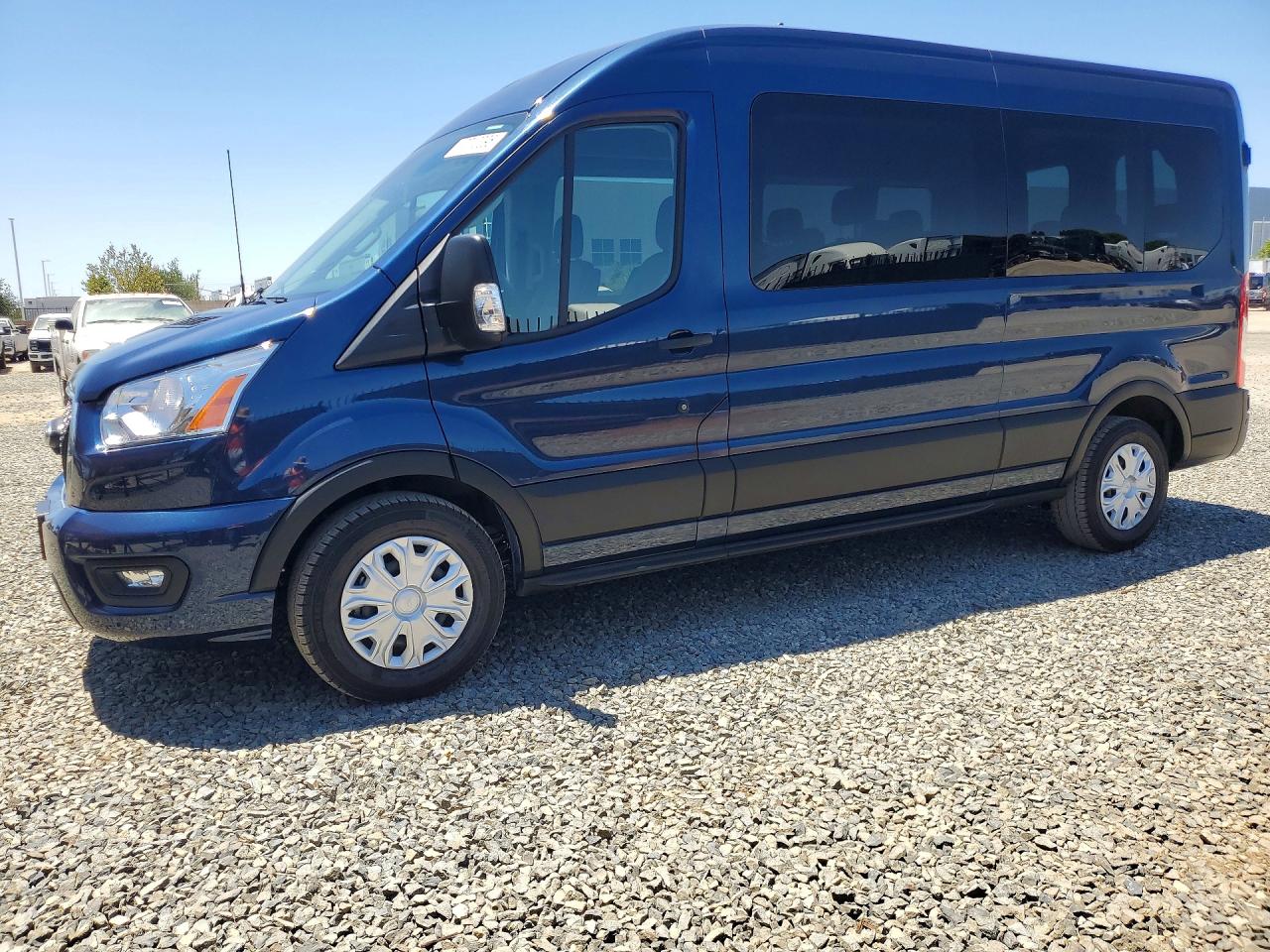 2022 Ford Transit T-350 Blue vin: 1FBAX2CGXNKA69167