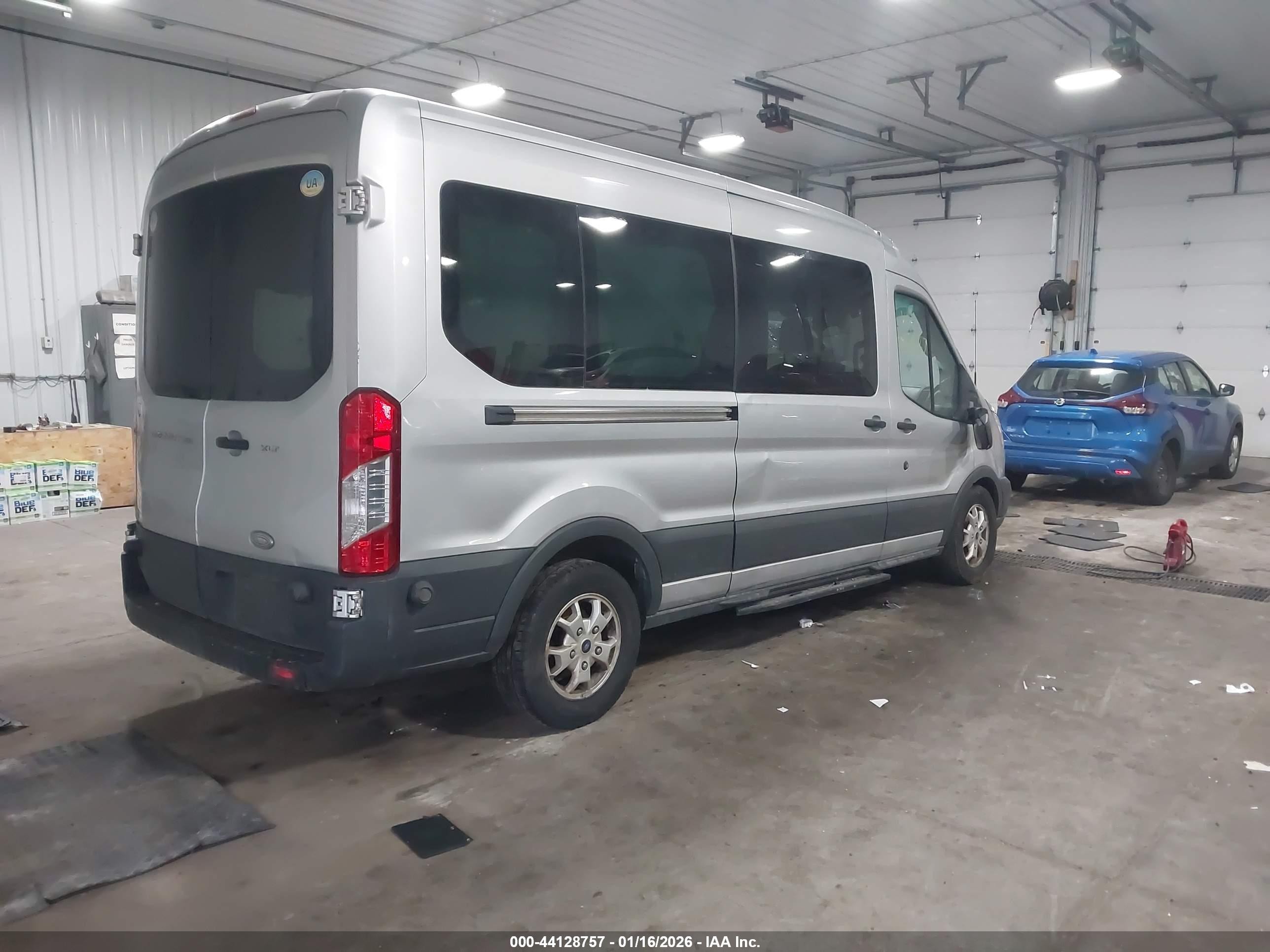 2015 Ford Transit T-350 Silver vin: 1FBAX2CM1FKA36095