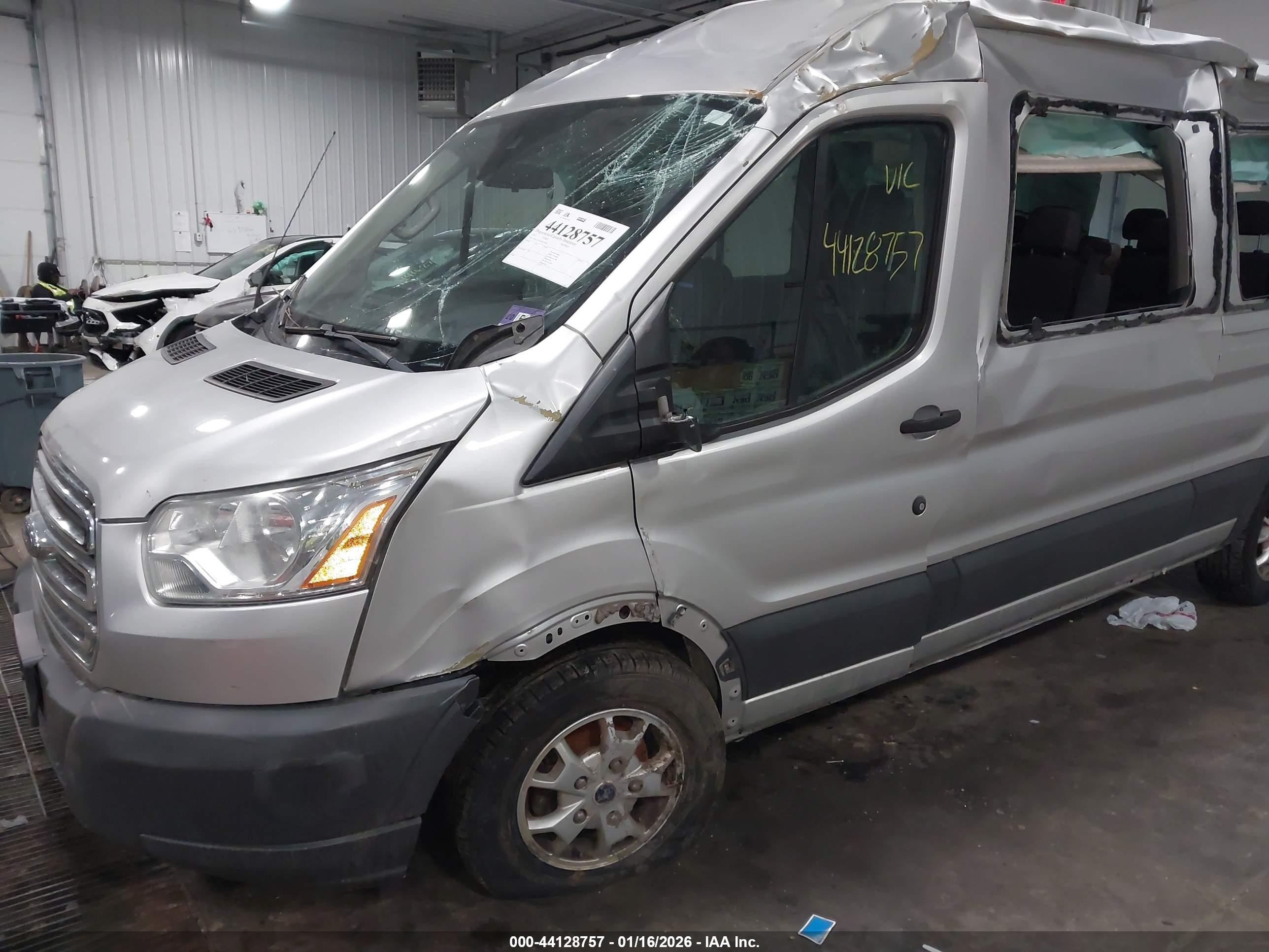 2015 Ford Transit T-350 Silver vin: 1FBAX2CM1FKA36095