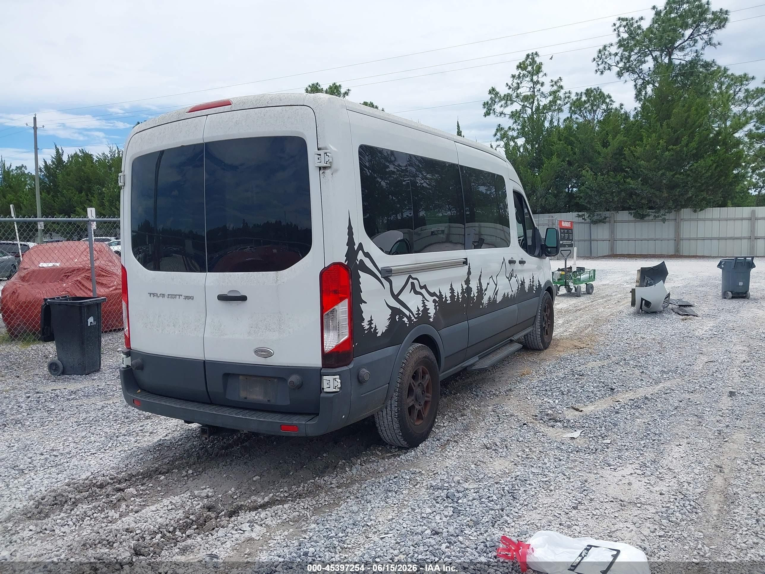 2015 Ford Transit-350 Xl/xlt White vin: 1FBAX2CM1FKA74829