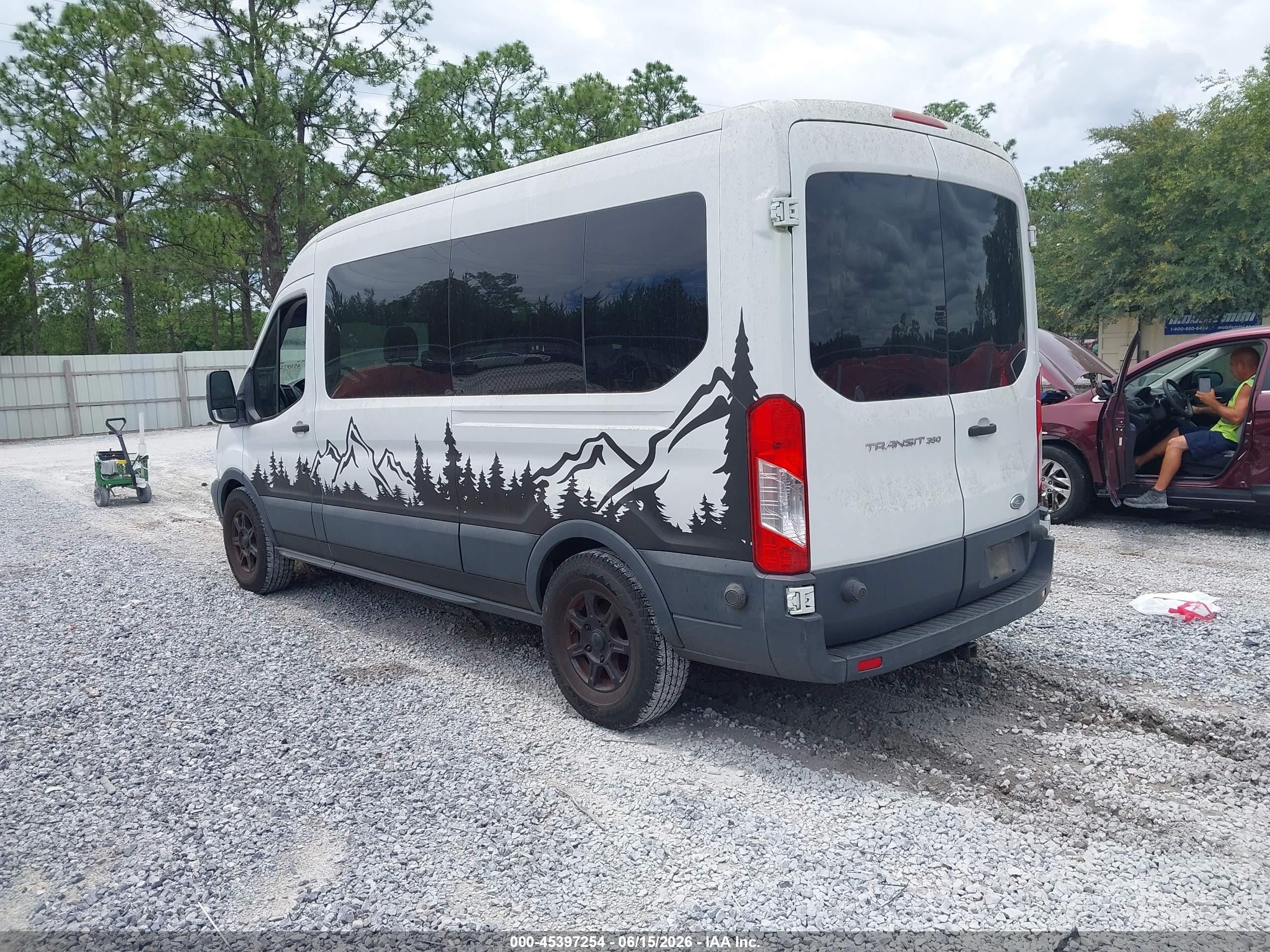 2015 Ford Transit-350 Xl/xlt White vin: 1FBAX2CM1FKA74829