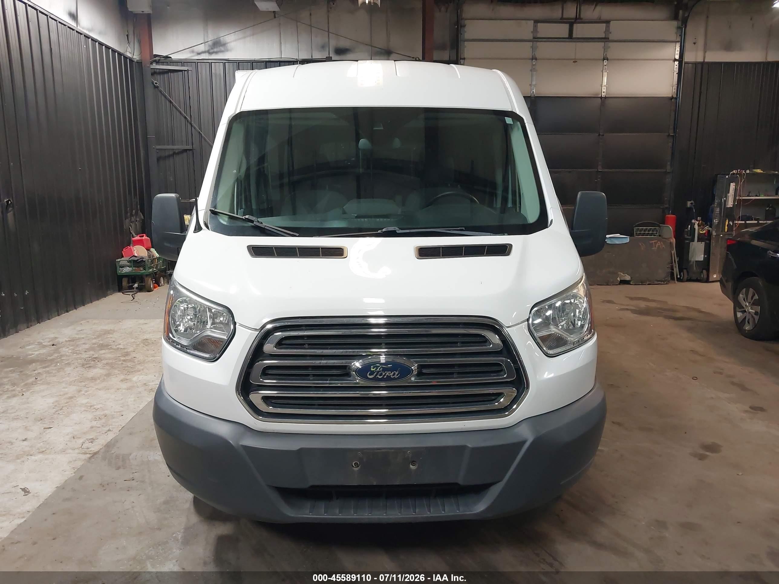 2015 Ford Transit-350 Xlt White vin: 1FBAX2CM1FKB27691