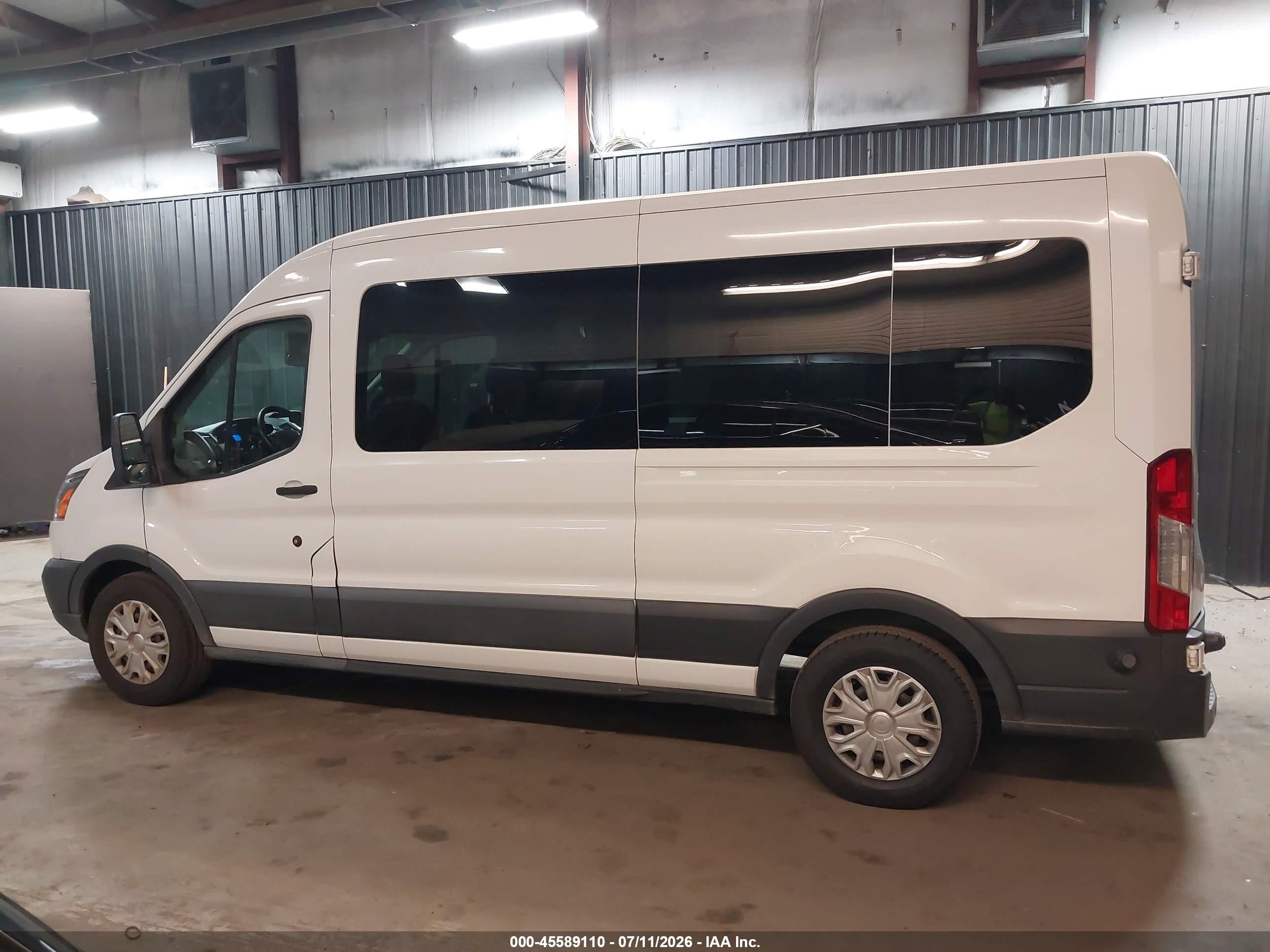 2015 Ford Transit-350 Xlt White vin: 1FBAX2CM1FKB27691