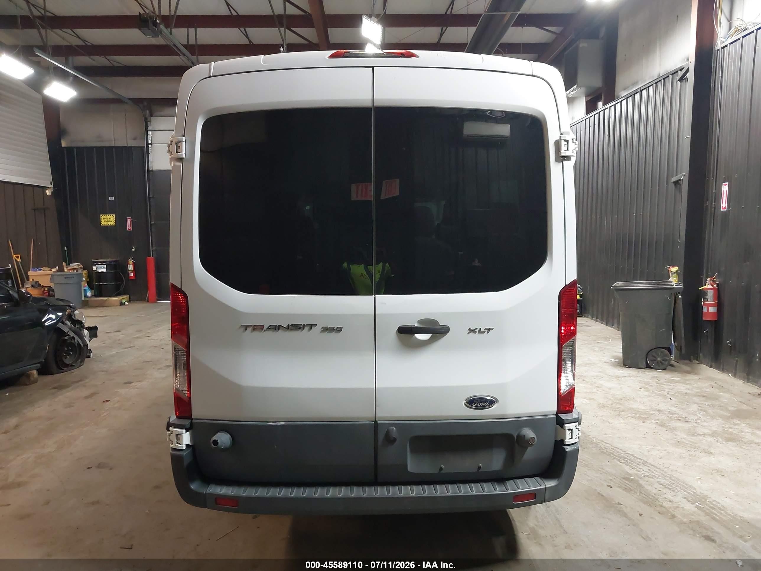 2015 Ford Transit-350 Xlt White vin: 1FBAX2CM1FKB27691