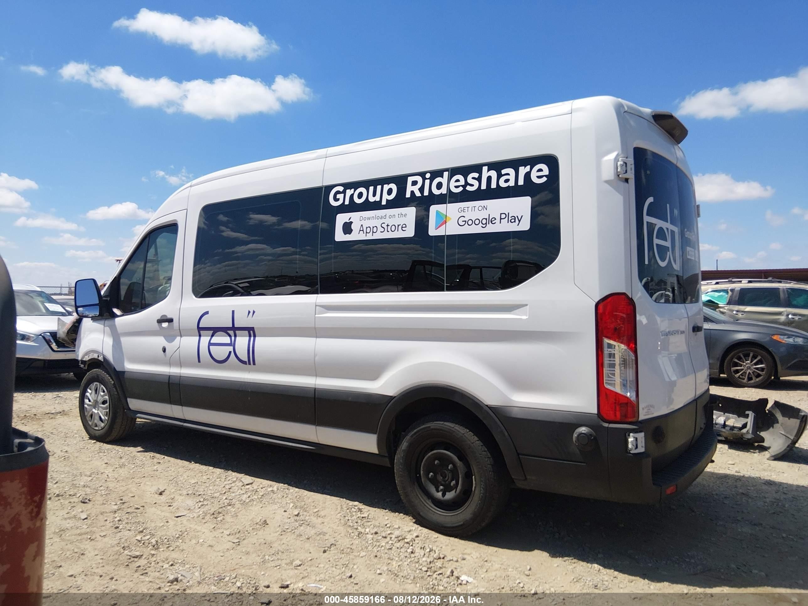 2019 Ford Transit-350 Xlt White vin: 1FBAX2CM1KKA00739