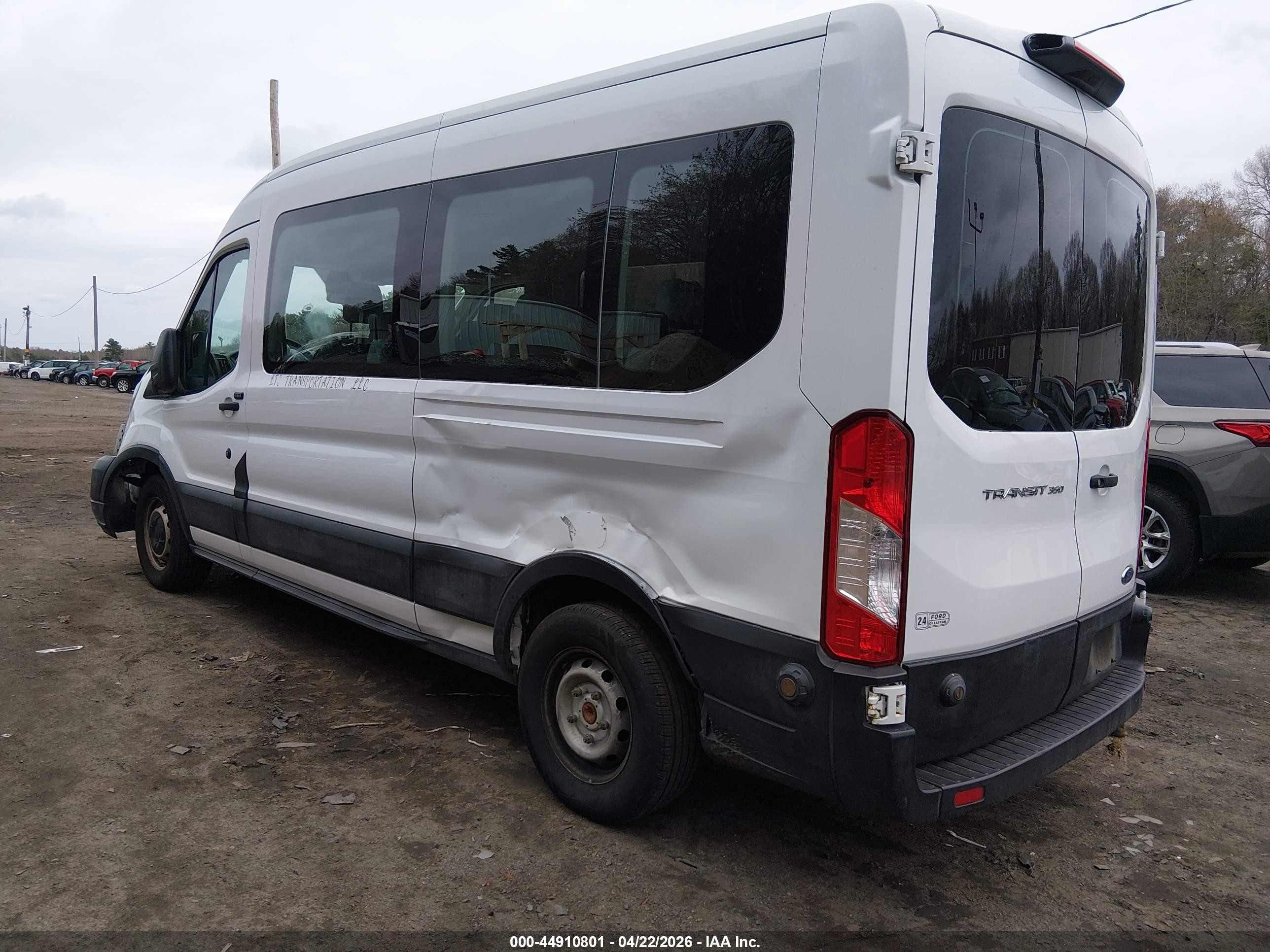 2019 Ford Transit-350 Xl White vin: 1FBAX2CM2KKB22848