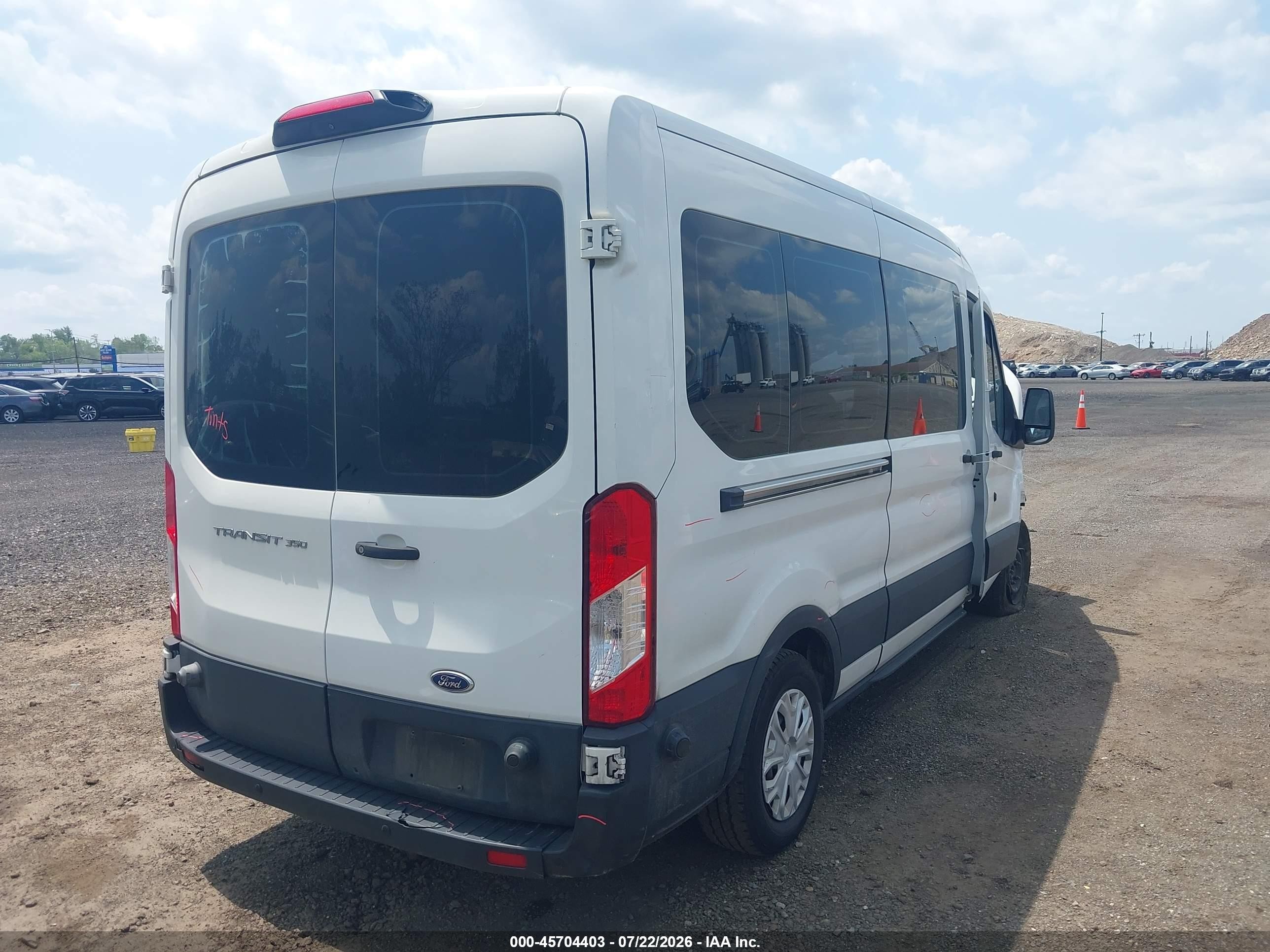 2019 Ford Transit-350 Xl White vin: 1FBAX2CM4KKA90937