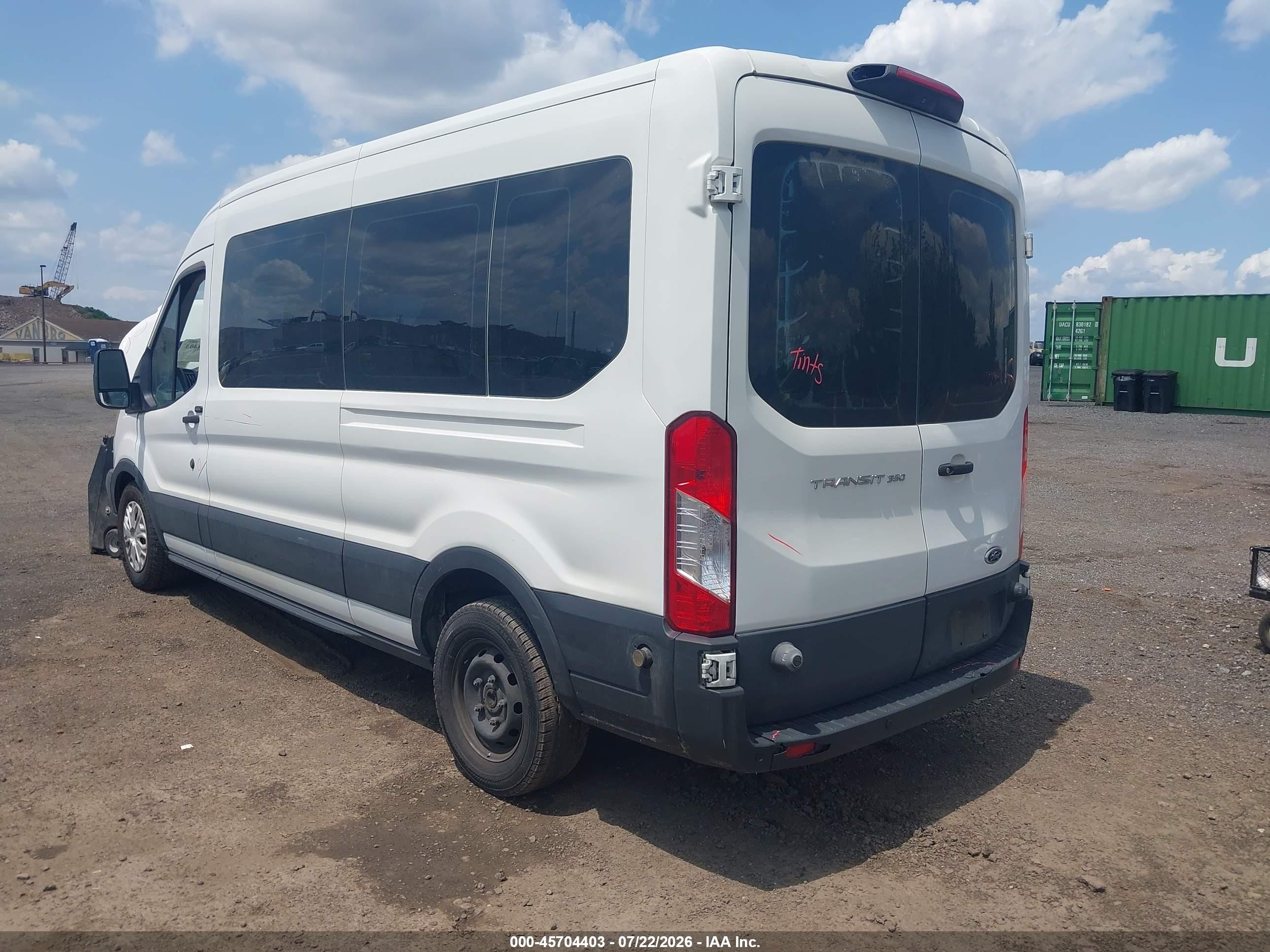 2019 Ford Transit-350 Xl White vin: 1FBAX2CM4KKA90937