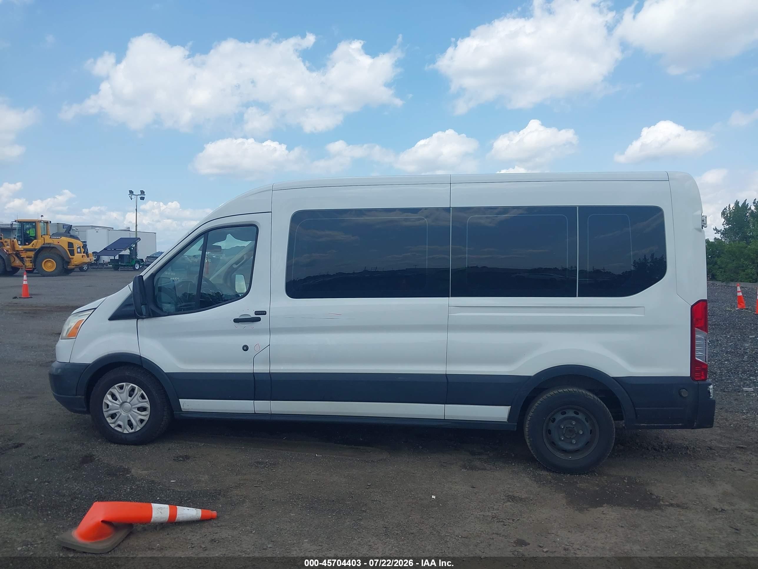 2019 Ford Transit-350 Xl White vin: 1FBAX2CM4KKA90937