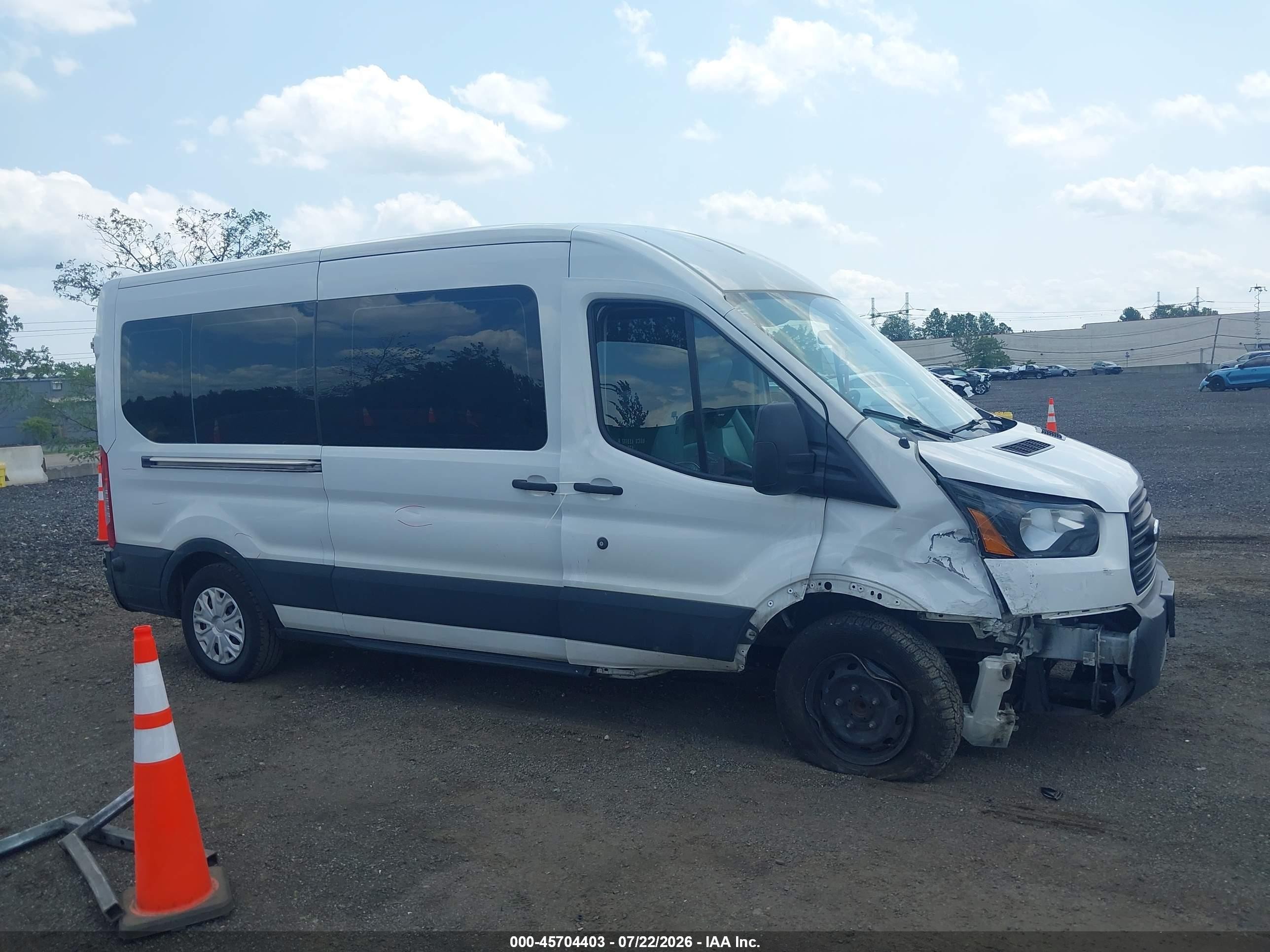 2019 Ford Transit-350 Xl White vin: 1FBAX2CM4KKA90937