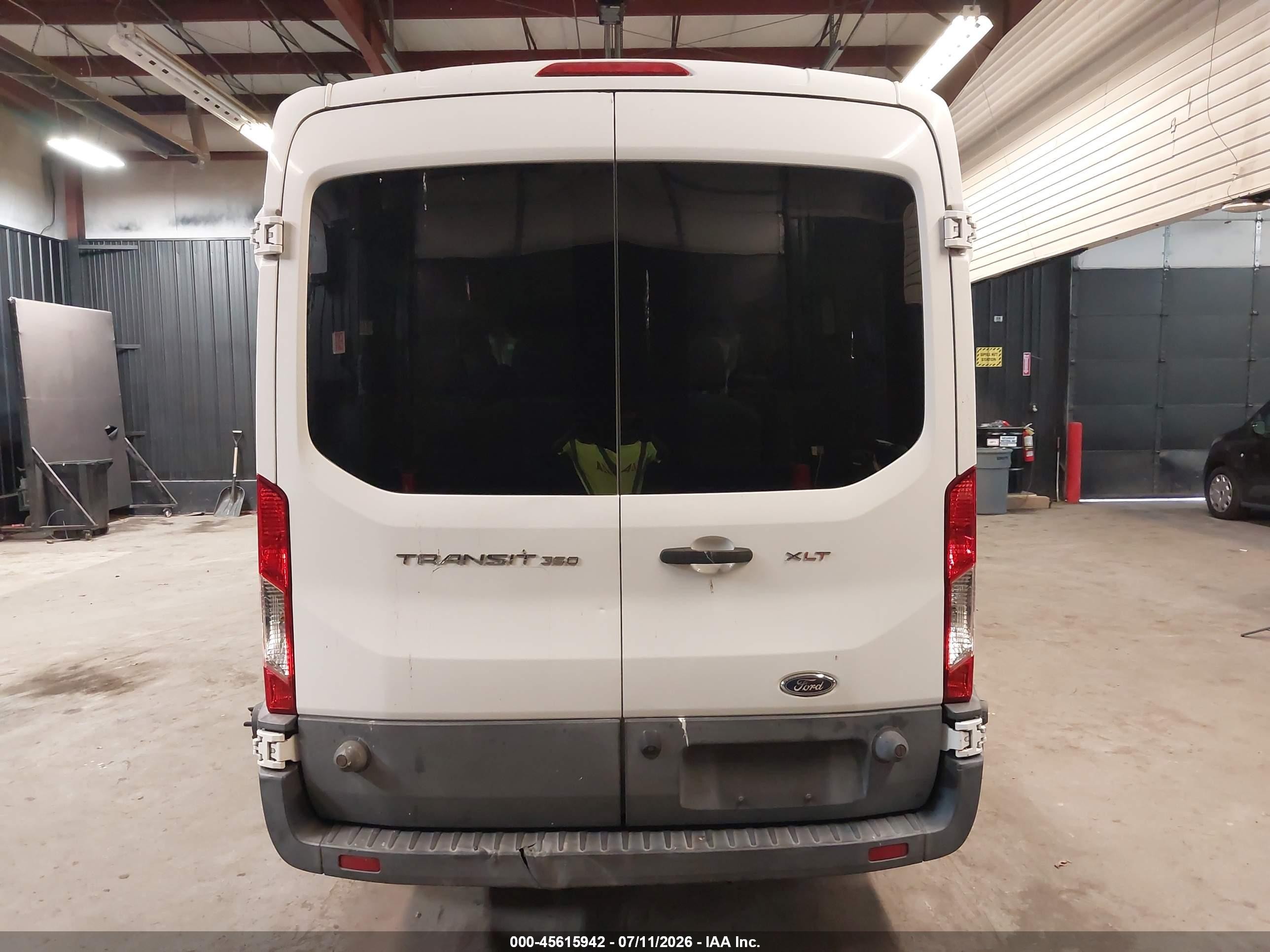 2015 Ford Transit-350 Xlt White vin: 1FBAX2CM5FKB27693