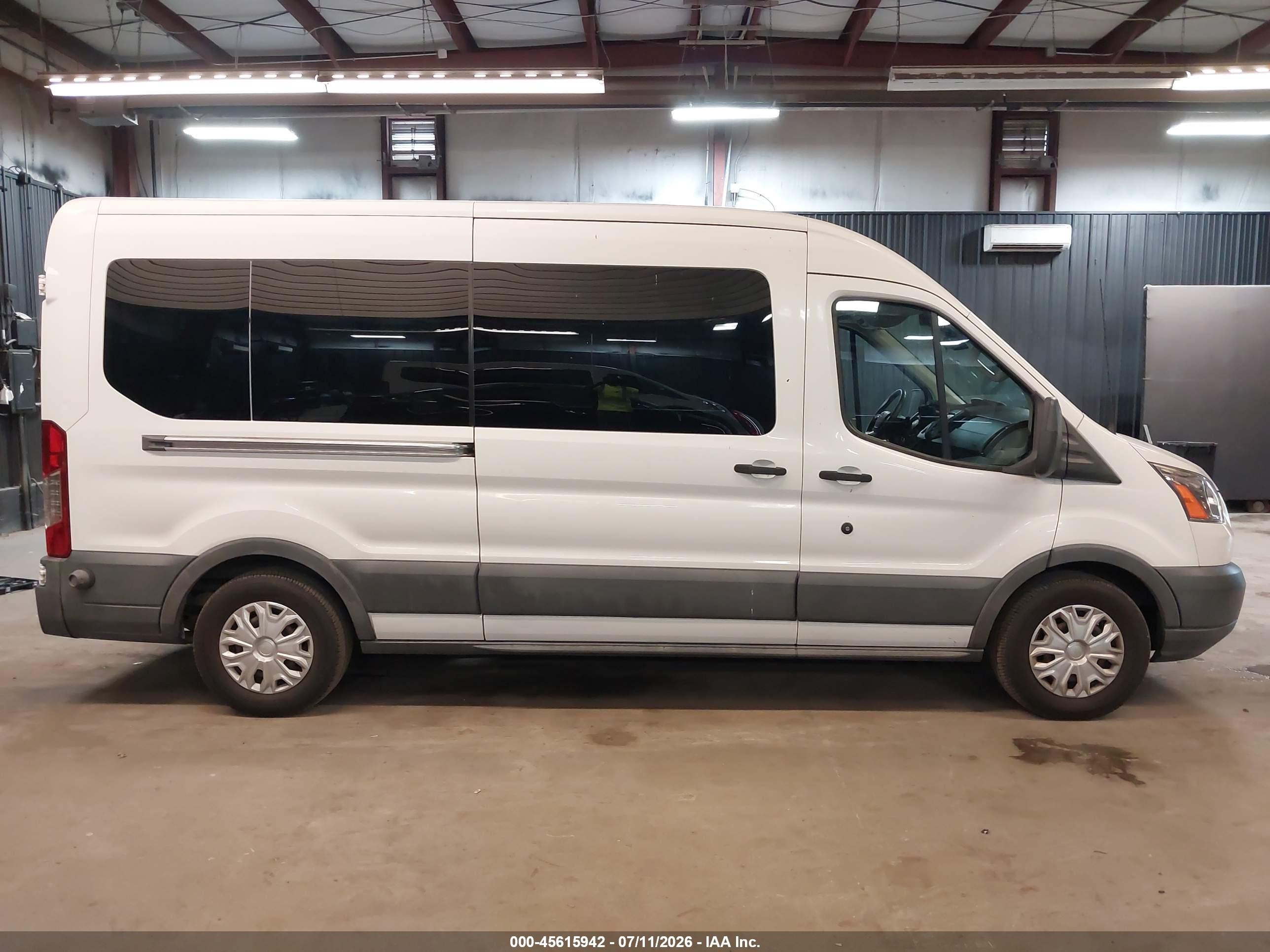 2015 Ford Transit-350 Xlt White vin: 1FBAX2CM5FKB27693