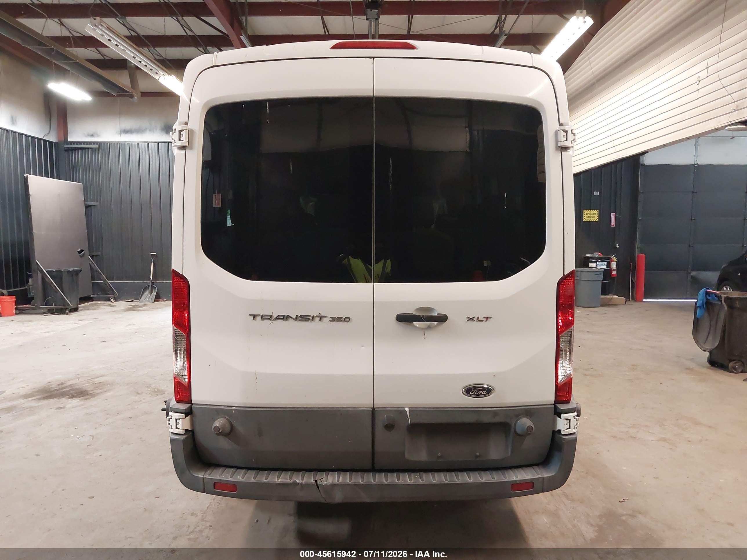 2015 Ford Transit-350 Xlt White vin: 1FBAX2CM5FKB27693
