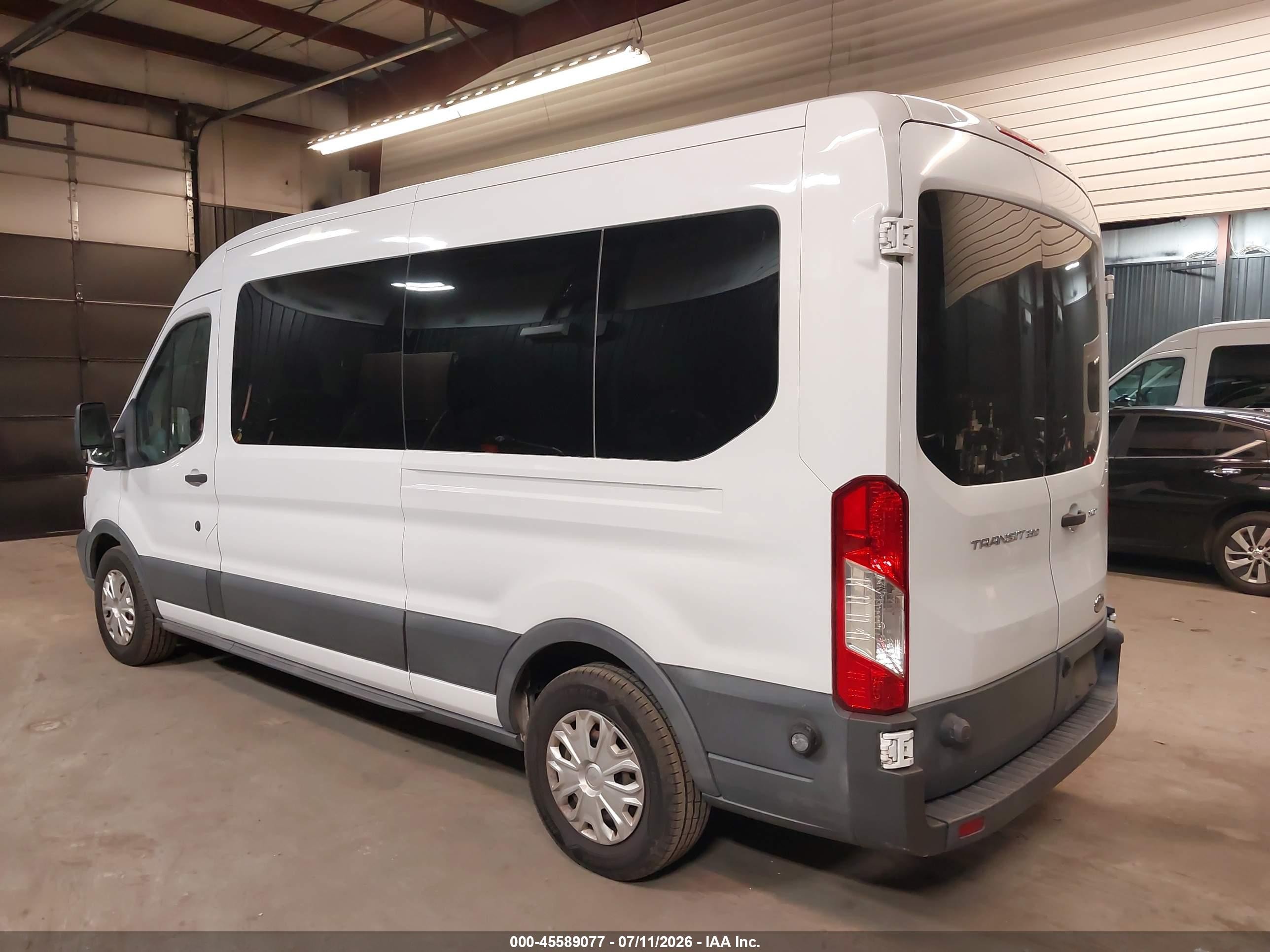 2015 Ford Transit-350 Xlt White vin: 1FBAX2CM7FKB27694