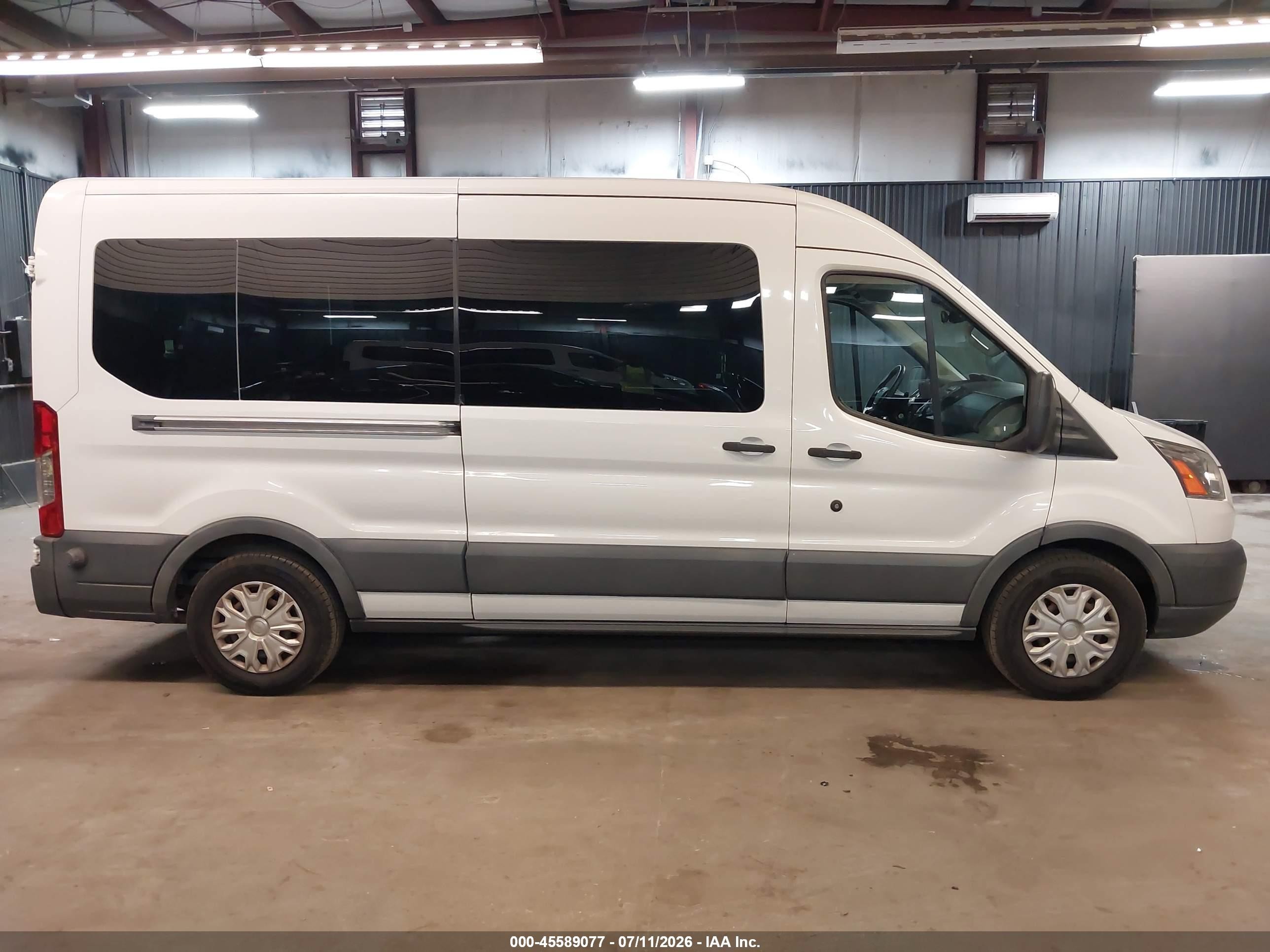 2015 Ford Transit-350 Xlt White vin: 1FBAX2CM7FKB27694