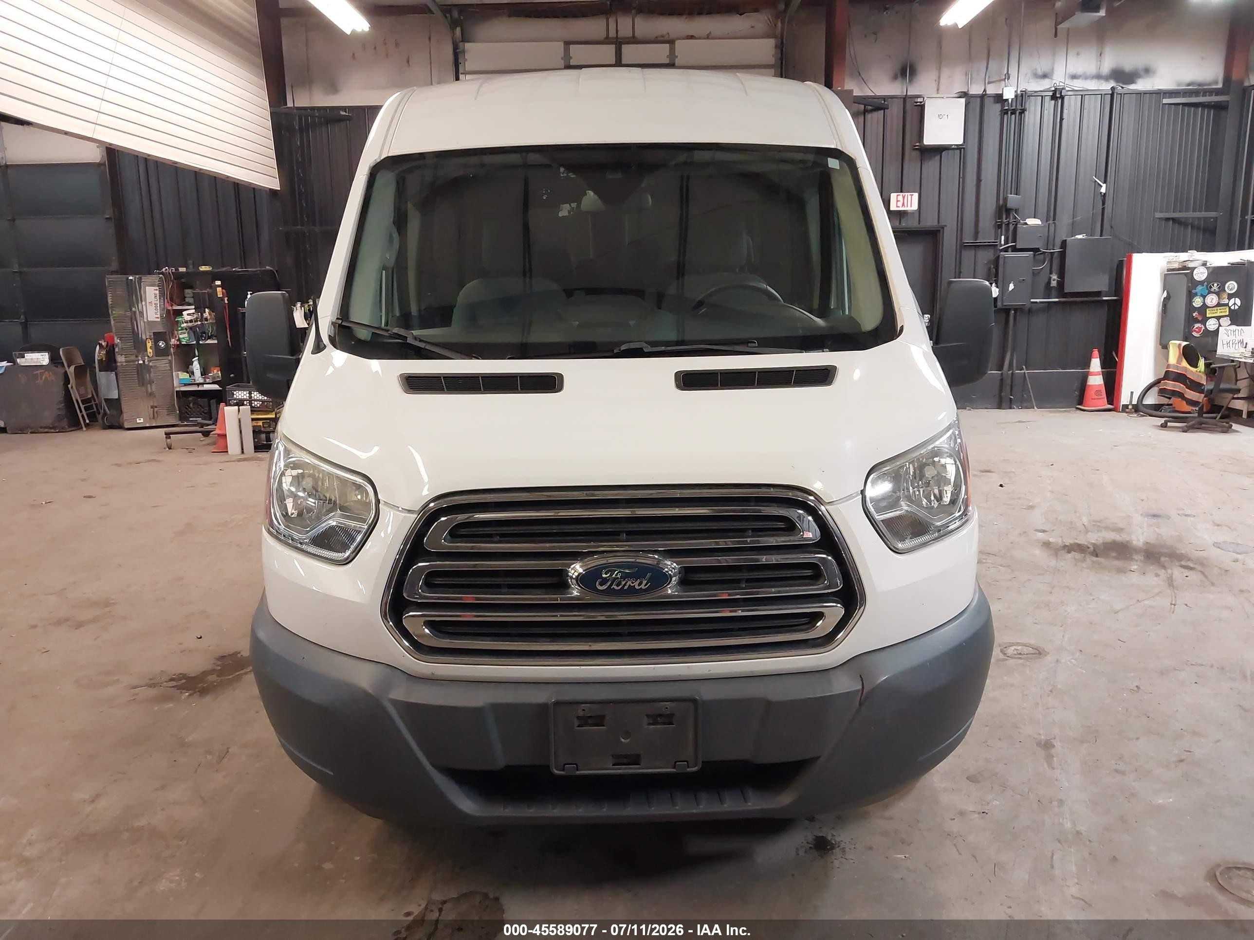 2015 Ford Transit-350 Xlt White vin: 1FBAX2CM7FKB27694