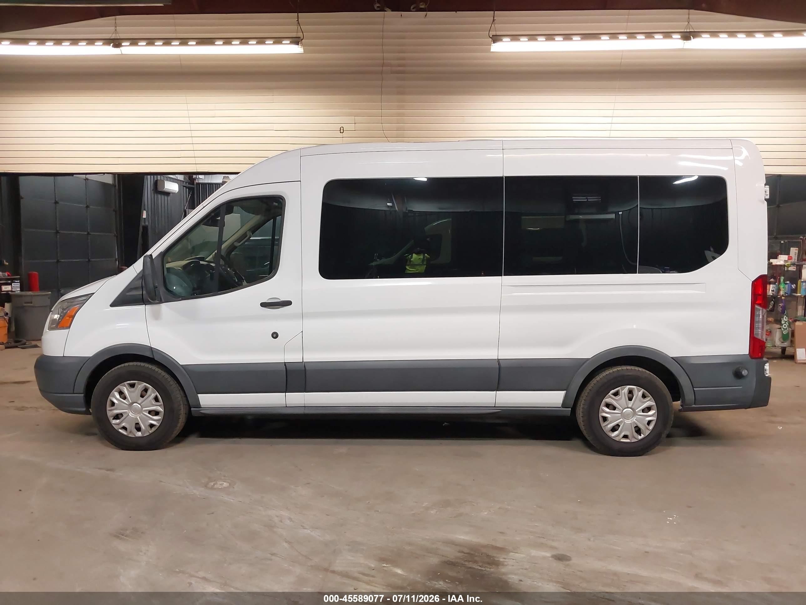 2015 Ford Transit-350 Xlt White vin: 1FBAX2CM7FKB27694