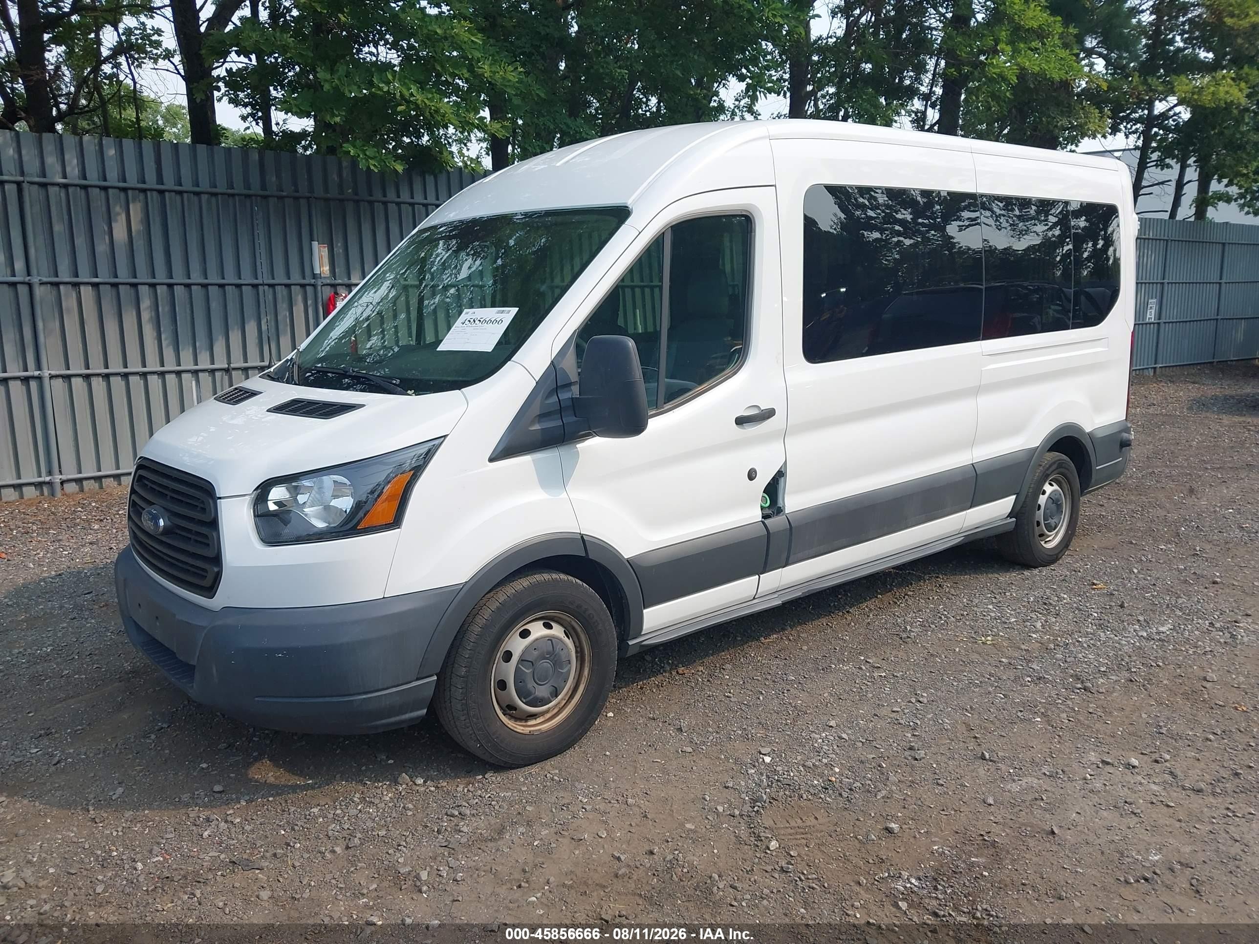 2015 Ford Transit-350 Xl White vin: 1FBAX2CV8FKA26057
