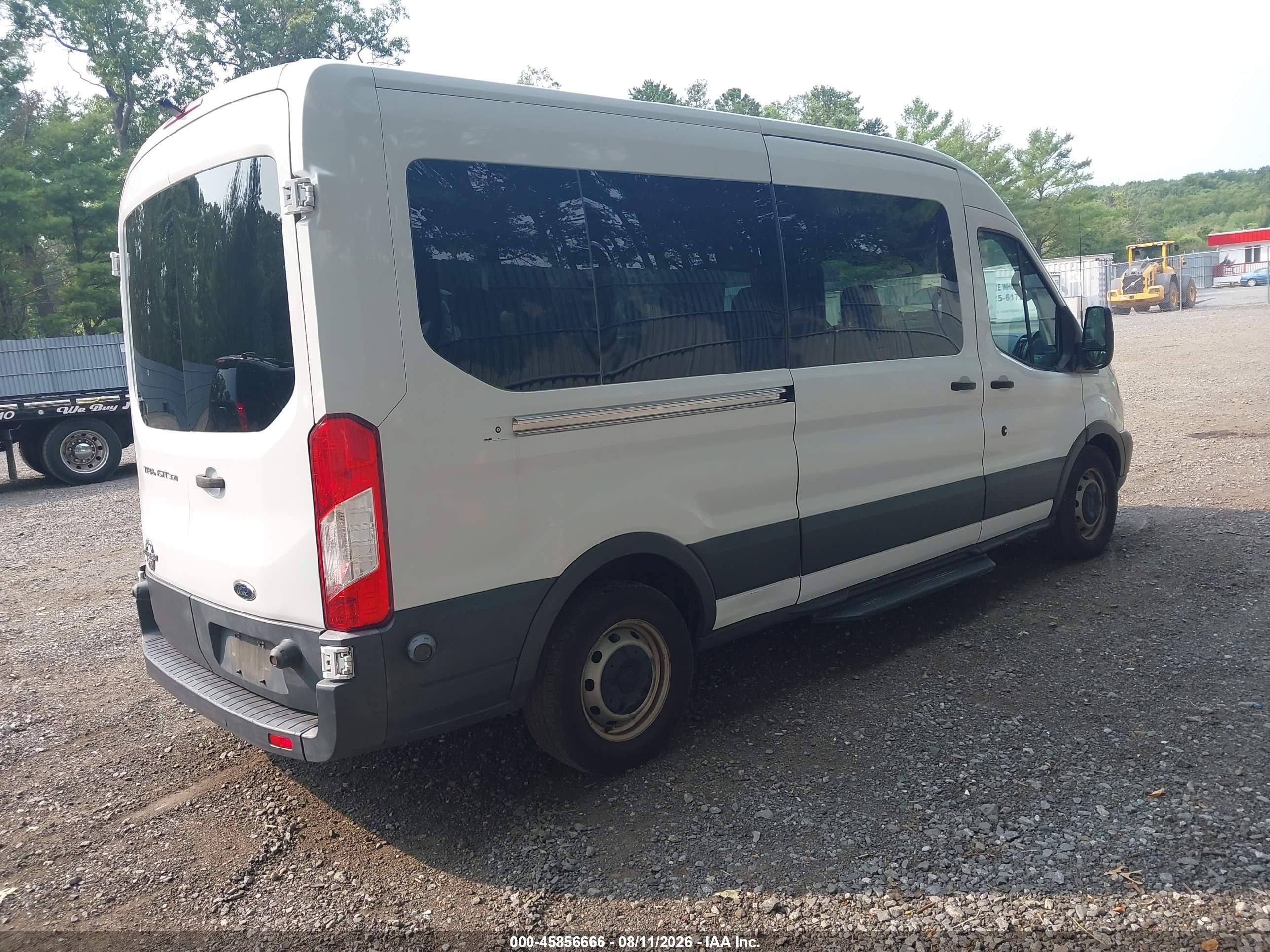2015 Ford Transit-350 Xl White vin: 1FBAX2CV8FKA26057