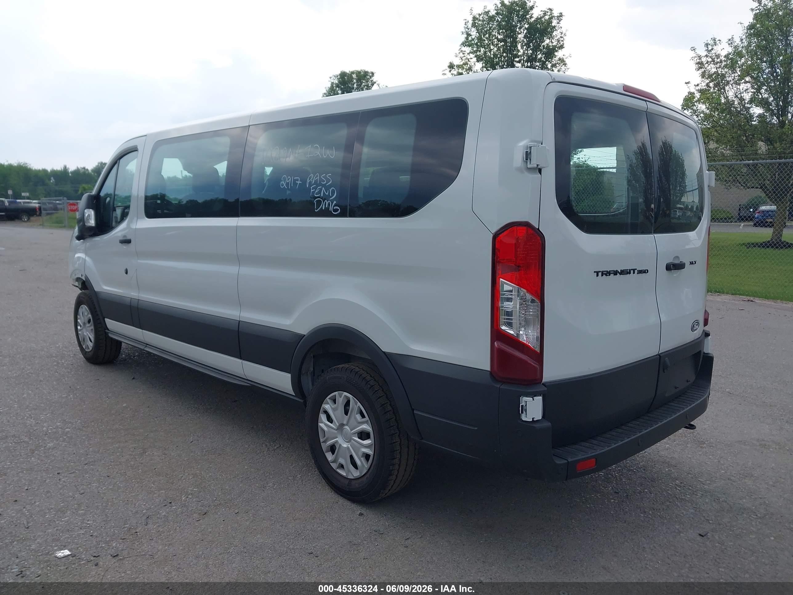 2026 Ford Transit-350 Passenger Van Xlt White vin: 1FBAX2Y89TKA73015