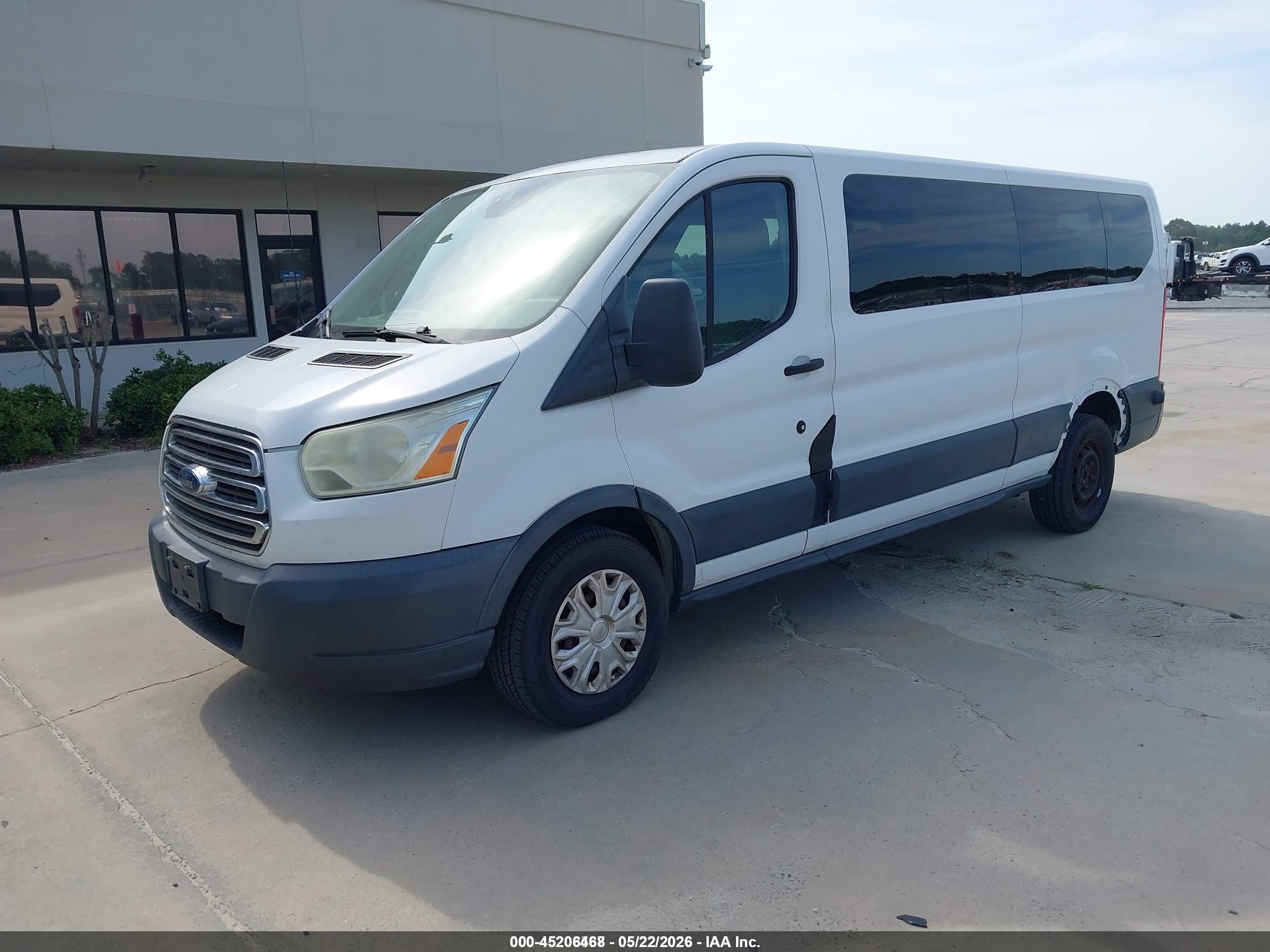 2015 Ford Transit-350 Xlt White vin: 1FBAX2ZV9FKB01694