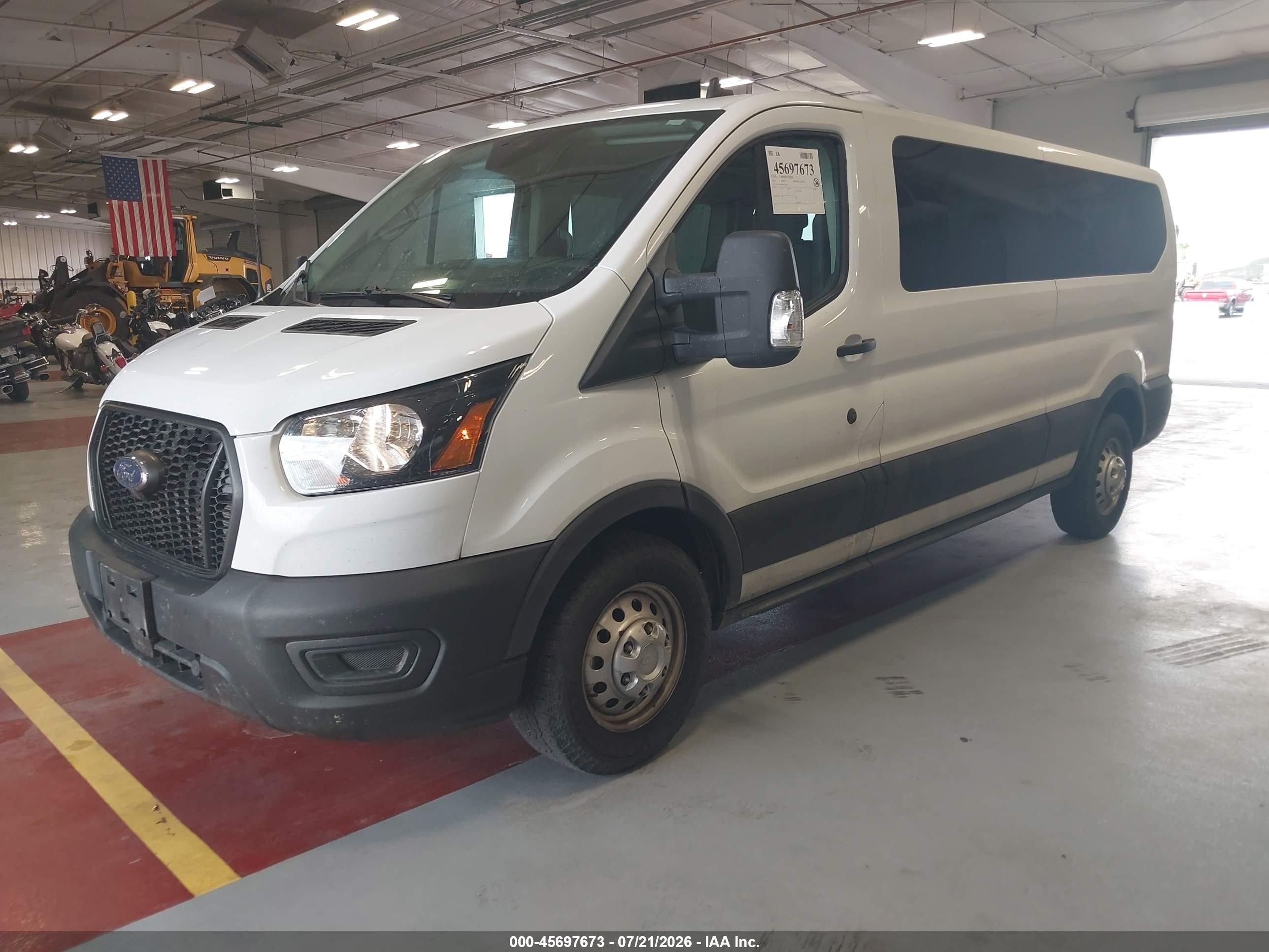 2023 Ford Transit-350 Passenger Van Xl White vin: 1FBAX9Y89PKA25786