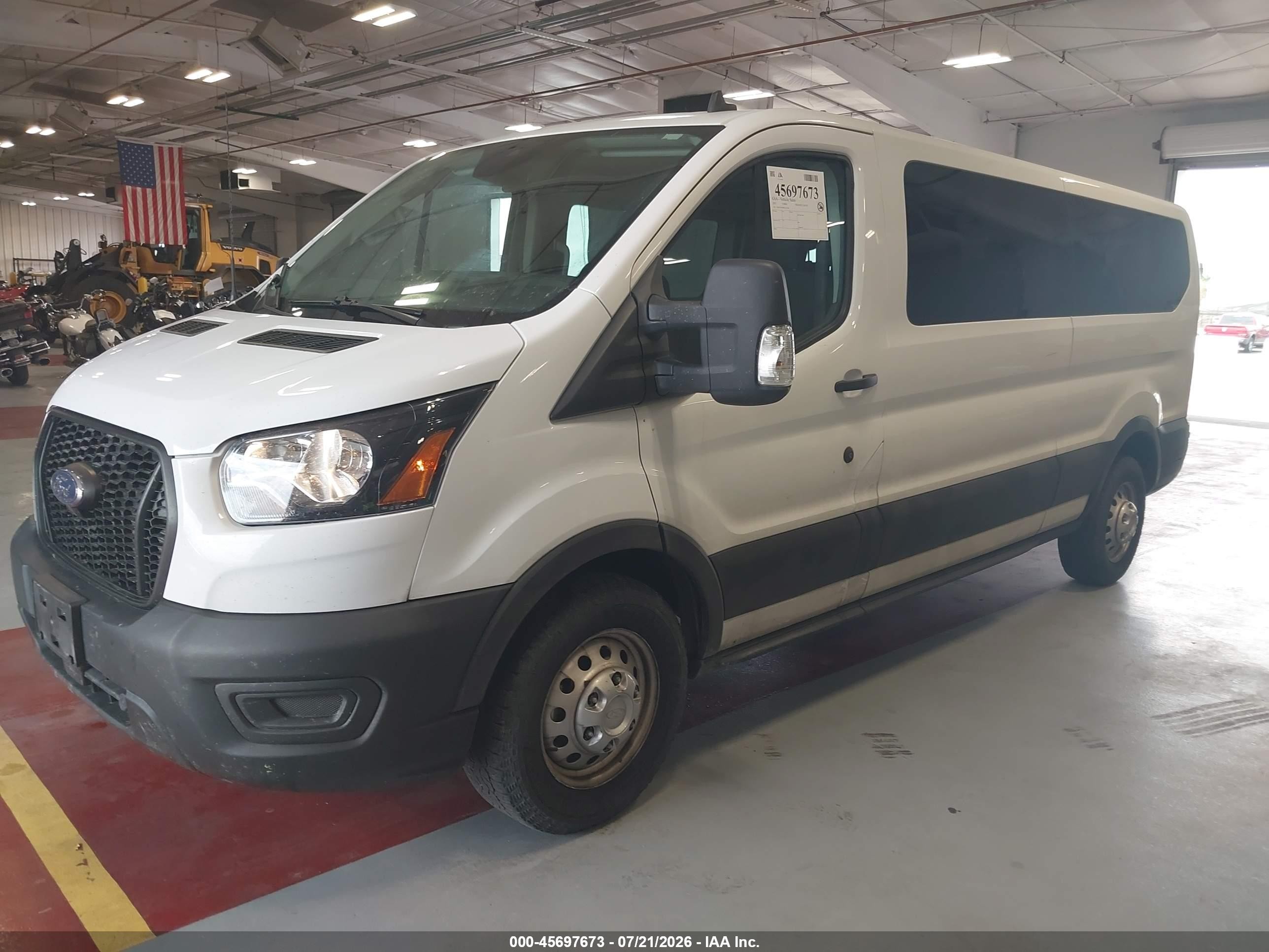 2023 Ford Transit-350 Passenger Van Xl White vin: 1FBAX9Y89PKA25786