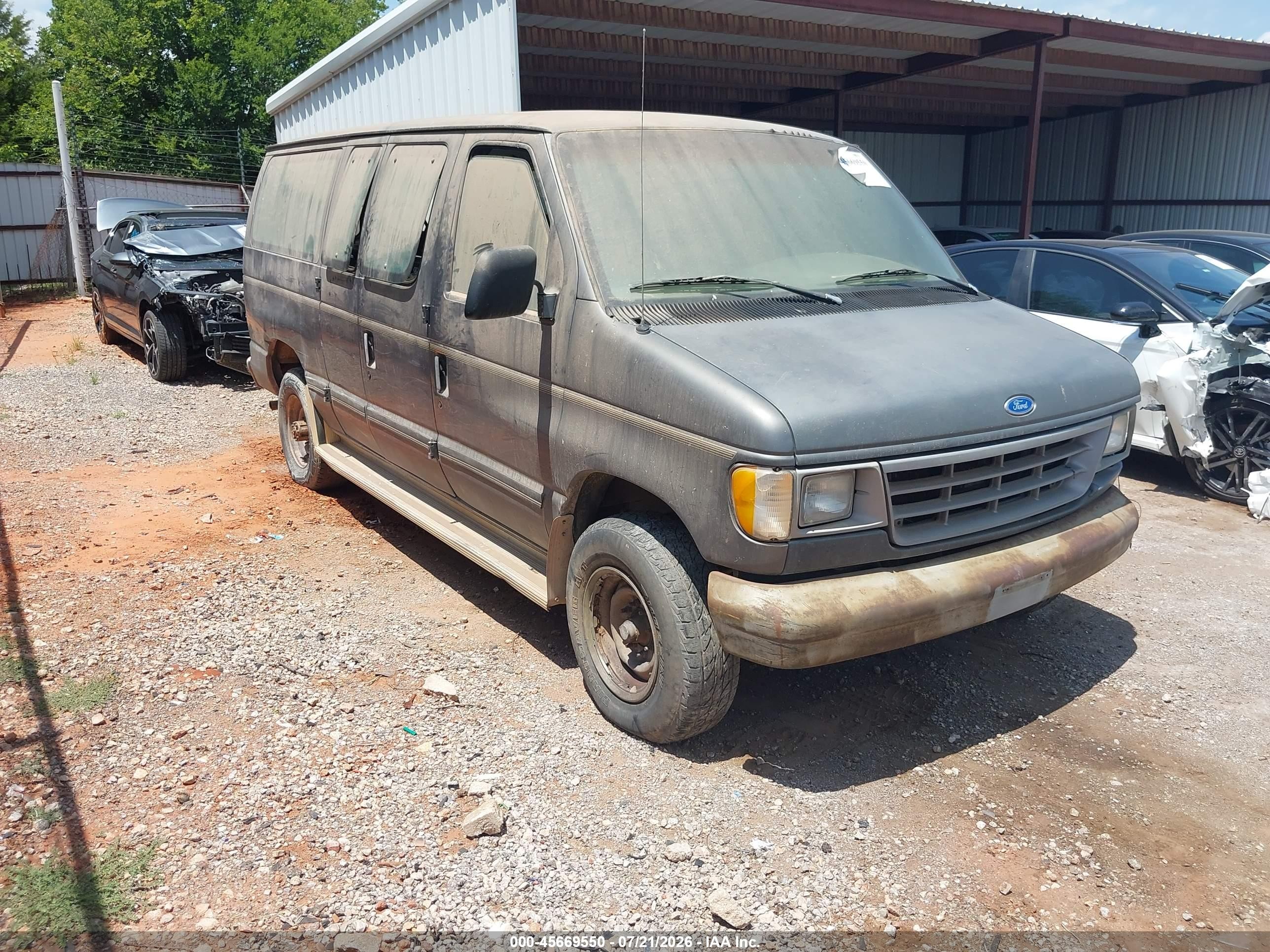 1995 Ford Econoline E350 Gray vin: 1FBHE31Y6SHB27161