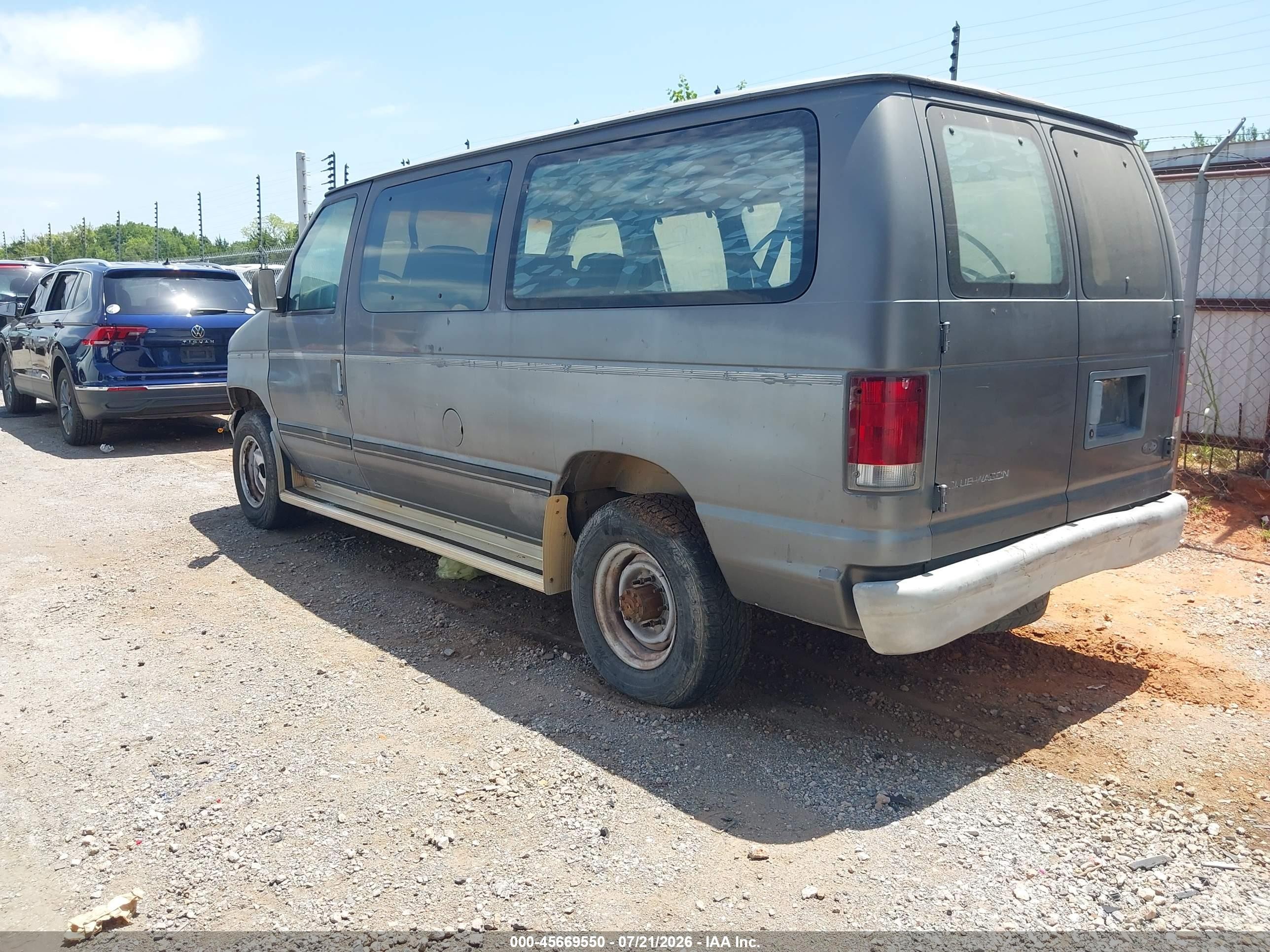1995 Ford Econoline E350 Gray vin: 1FBHE31Y6SHB27161