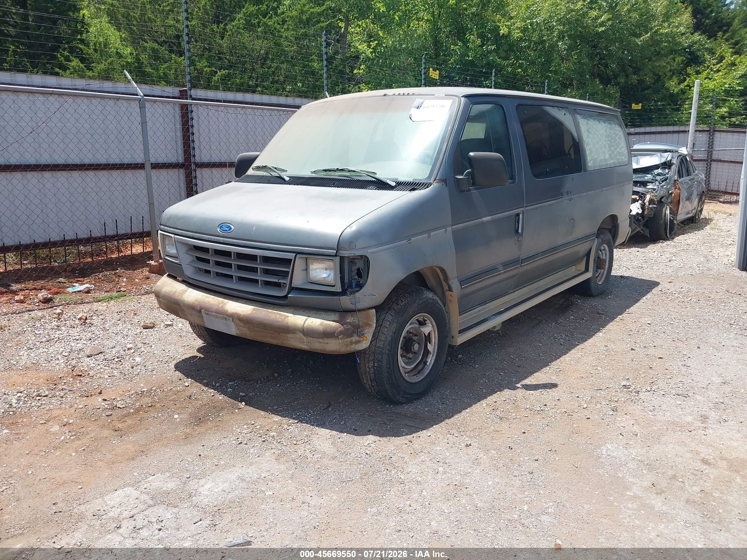 1995 Ford Econoline E350 Gray vin: 1FBHE31Y6SHB27161
