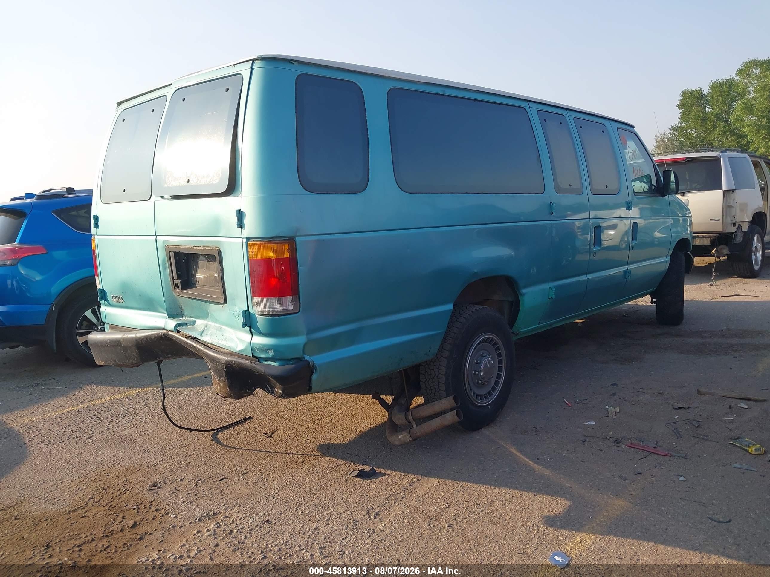 1994 Ford Econoline E350 Super Duty Green vin: 1FBHS31H7RHA49363