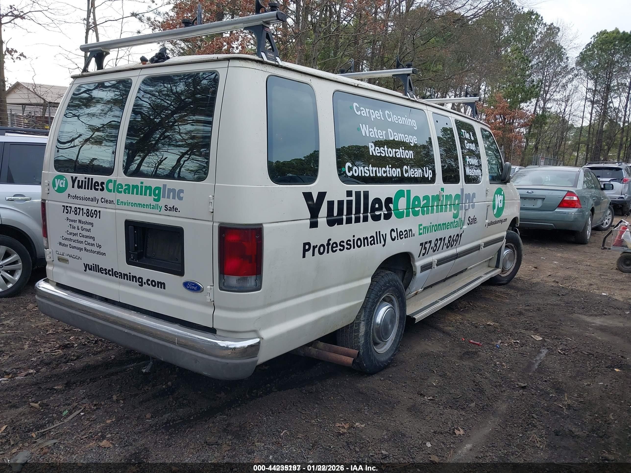 1996 Ford Econoline E350 Super Duty White vin: 1FBJS31H2THA13993