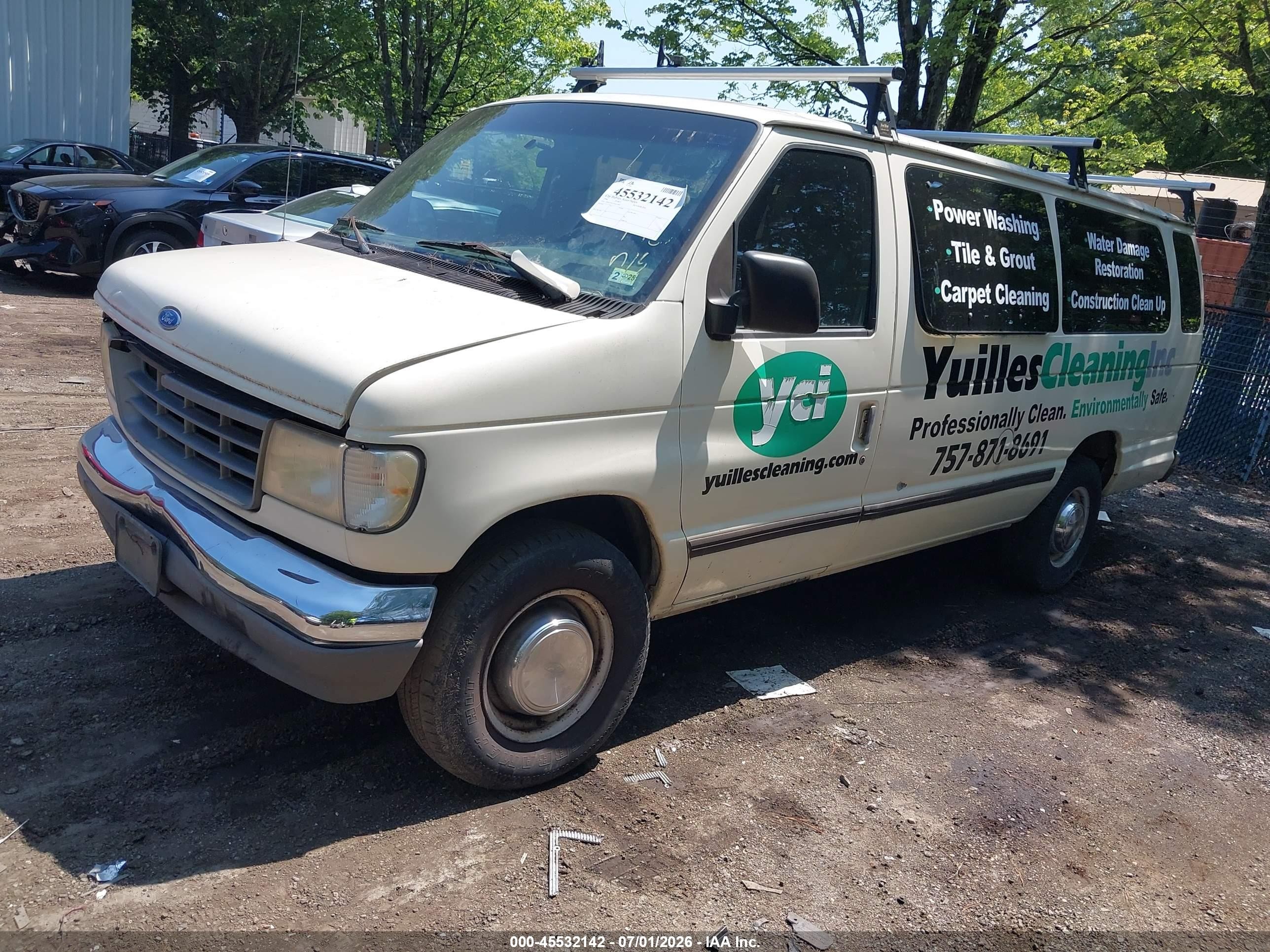 1996 Ford Econoline E350 Super Duty White vin: 1FBJS31H2THA13993