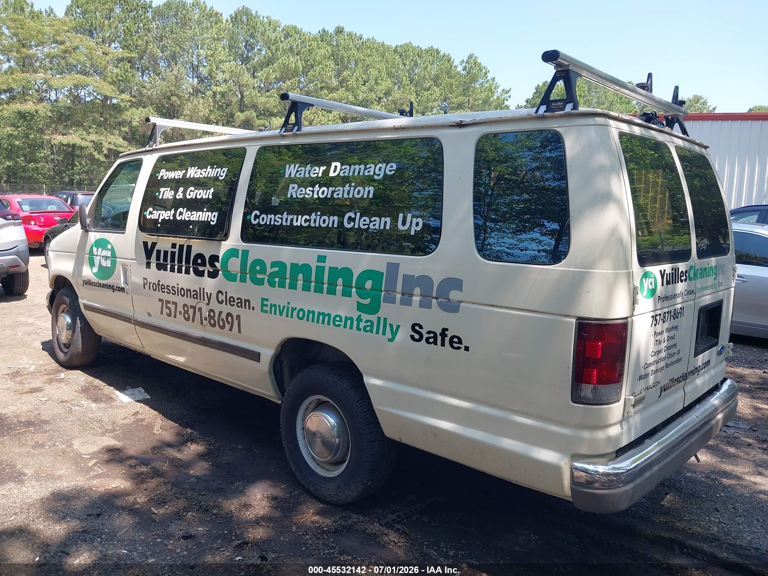 1996 Ford Econoline E350 Super Duty White vin: 1FBJS31H2THA13993