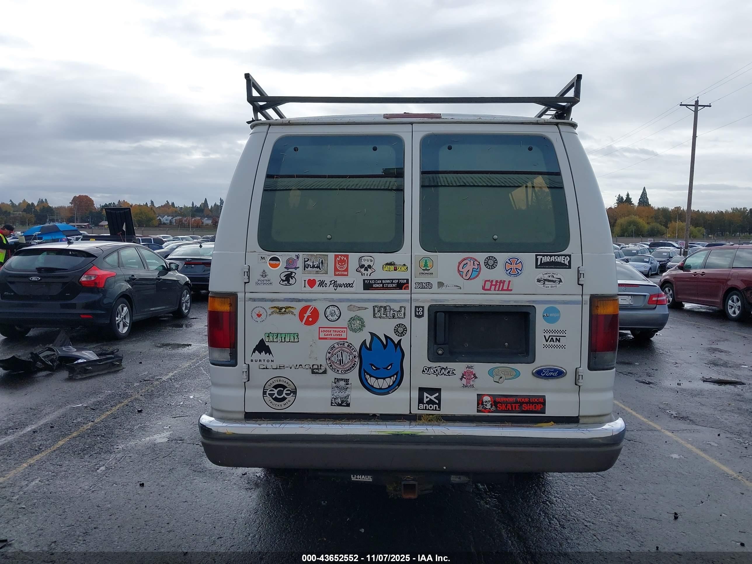 1994 Ford Econoline E350 Super Duty White vin: 1FBJS31H5RHB42979