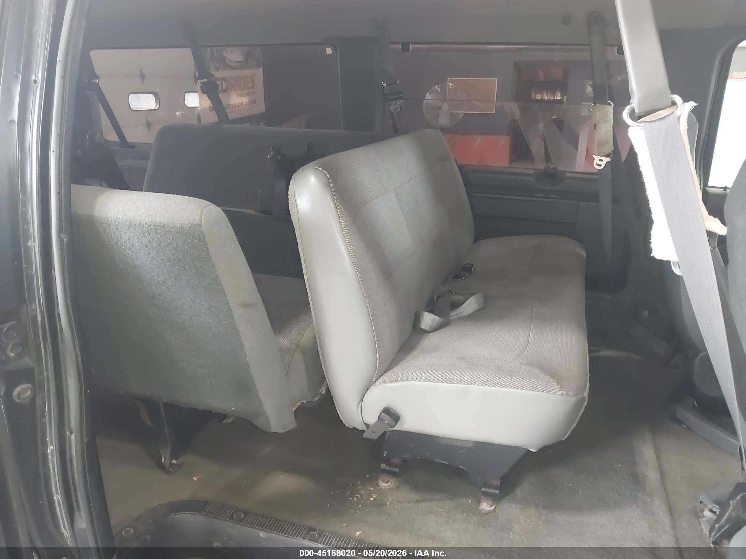 1996 Ford Econoline E350 Super Duty Black vin: 1FBJS31H5THB22688