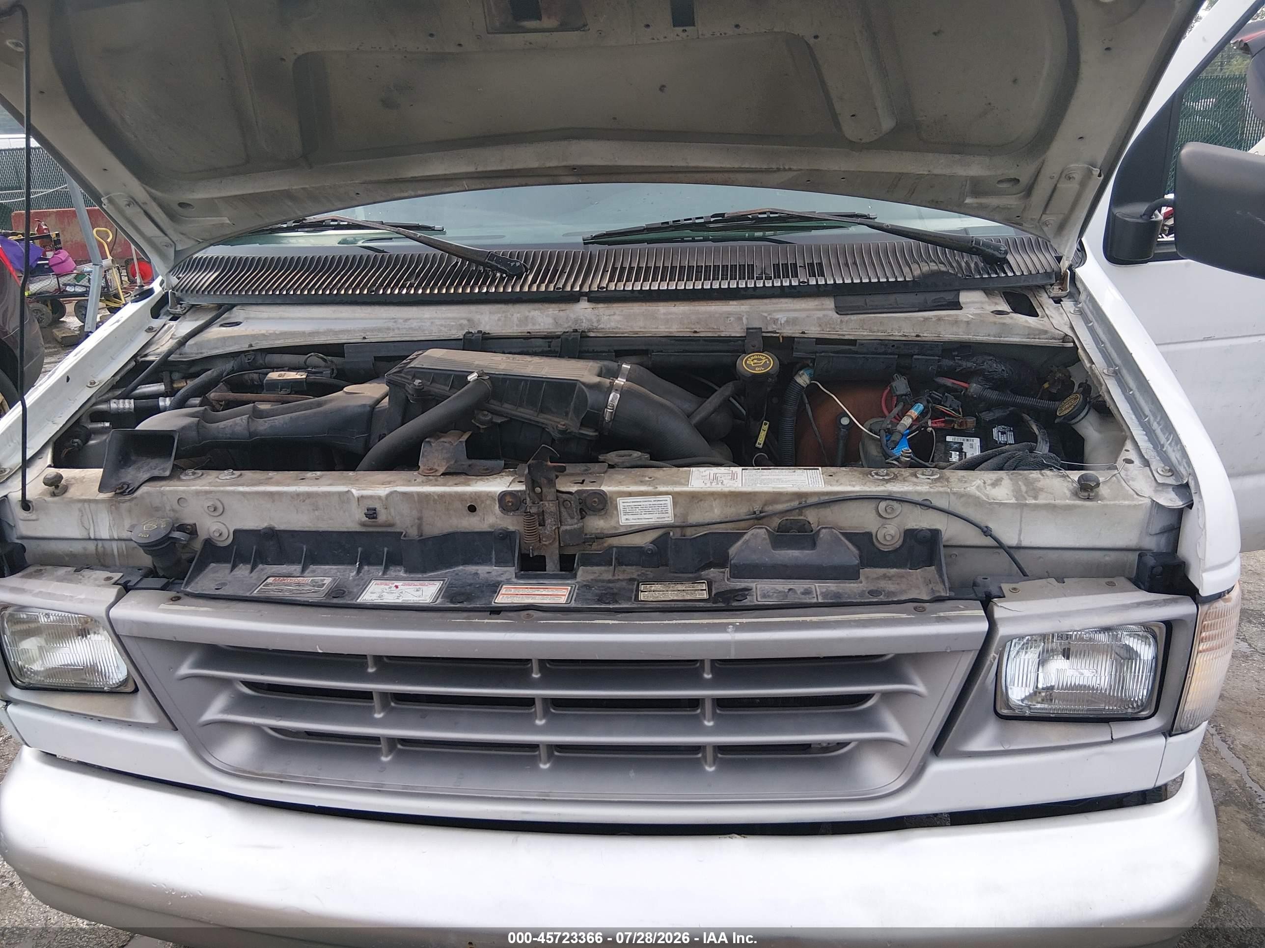 1996 Ford Econoline E350 Super Duty White vin: 1FBJS31H7THA97468