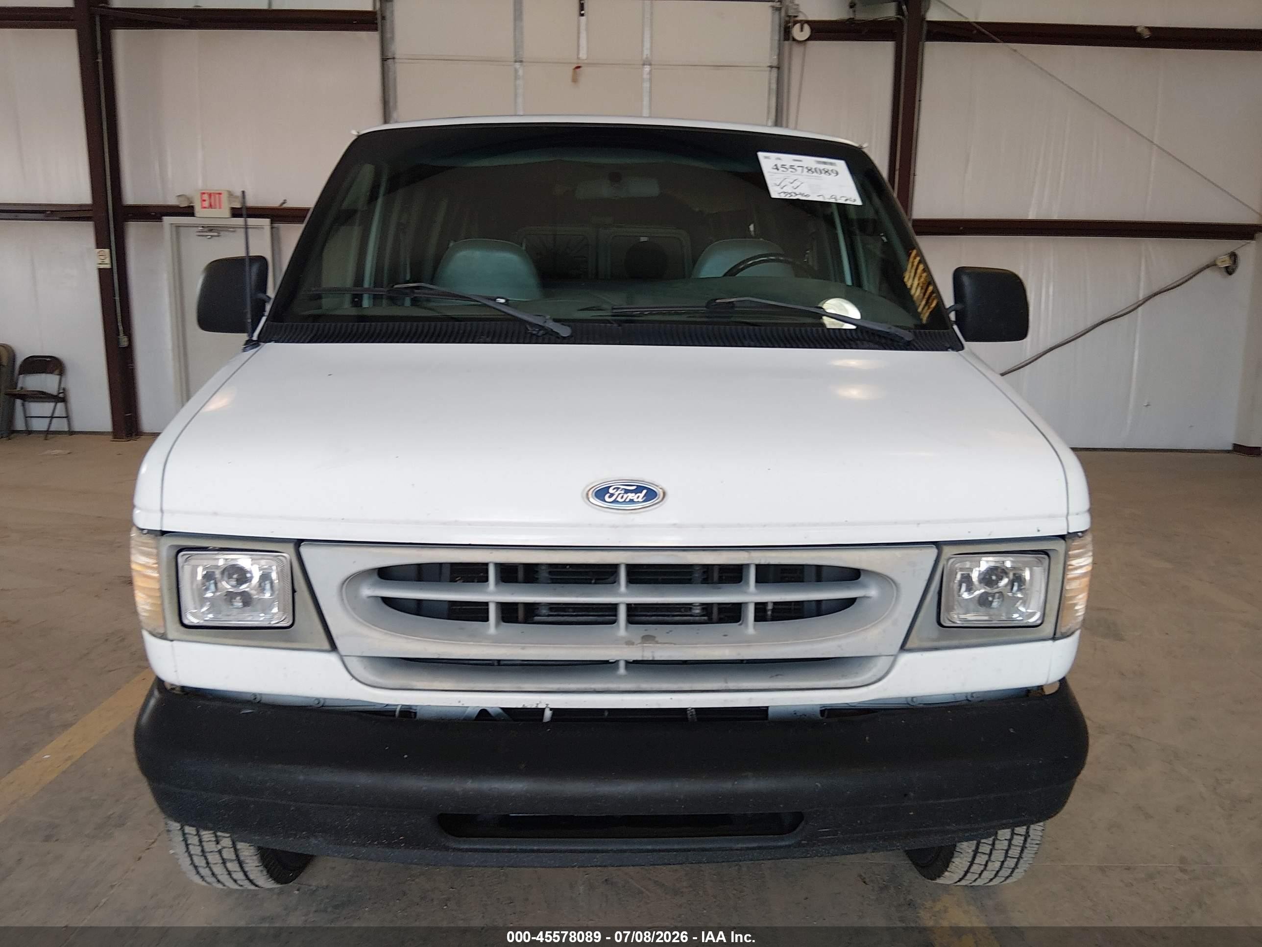 1997 Ford Club Wagon Xl/xlt White vin: 1FBJS31L8VHB13054