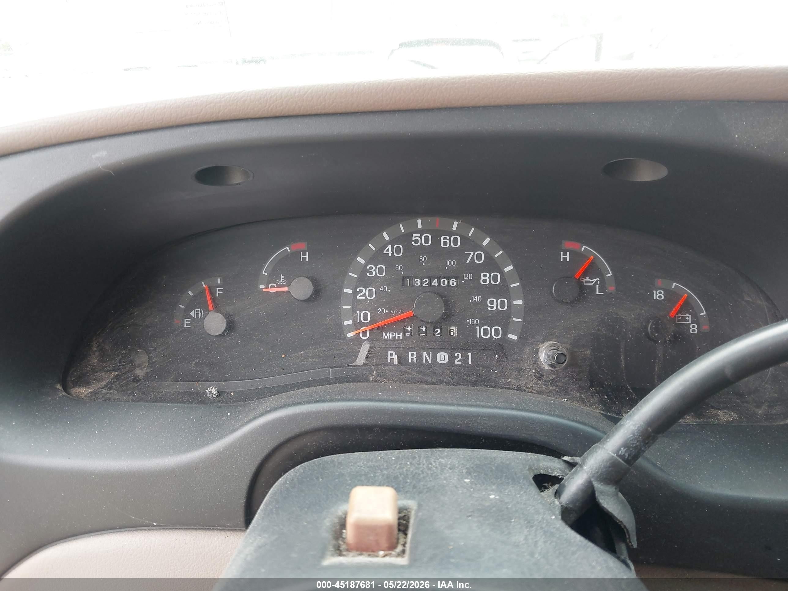 1997 Ford Club Wagon Xl/xlt Blue vin: 1FBJS31L9VHA19507